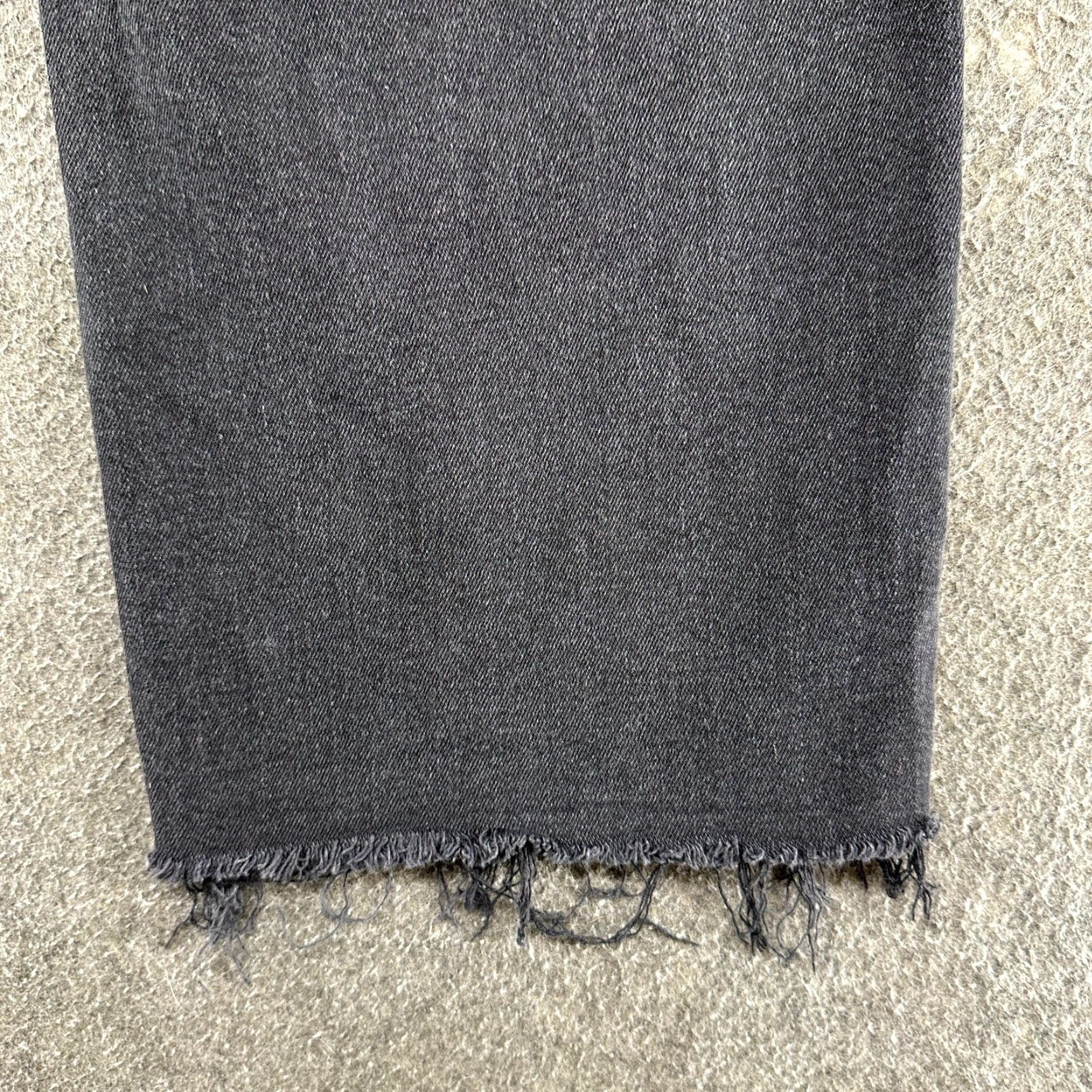 American Eagle Outfitters VINTAGE American Eagle Outfitters Jeans Womens 0 Long Black Curvy Super High Rise Baggy Straight 90s Grunge Retro Rock Distressed Jeans Womens 0 Black Size 25" / US 0 / IT 36 - 5 Thumbnail