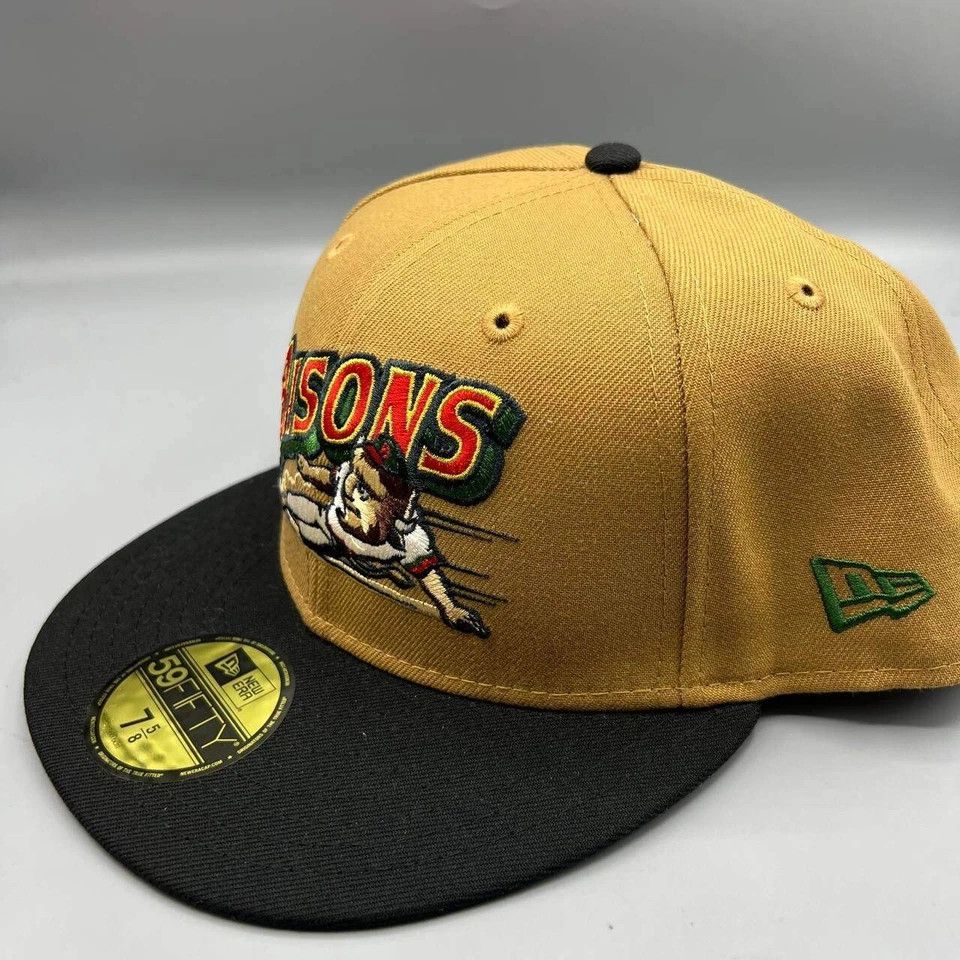 New Era Buffalo Bisons Hat Men 7 5/8 59Fifty New Era MiLB Fitted Cap Size ONE SIZE - 4 Thumbnail