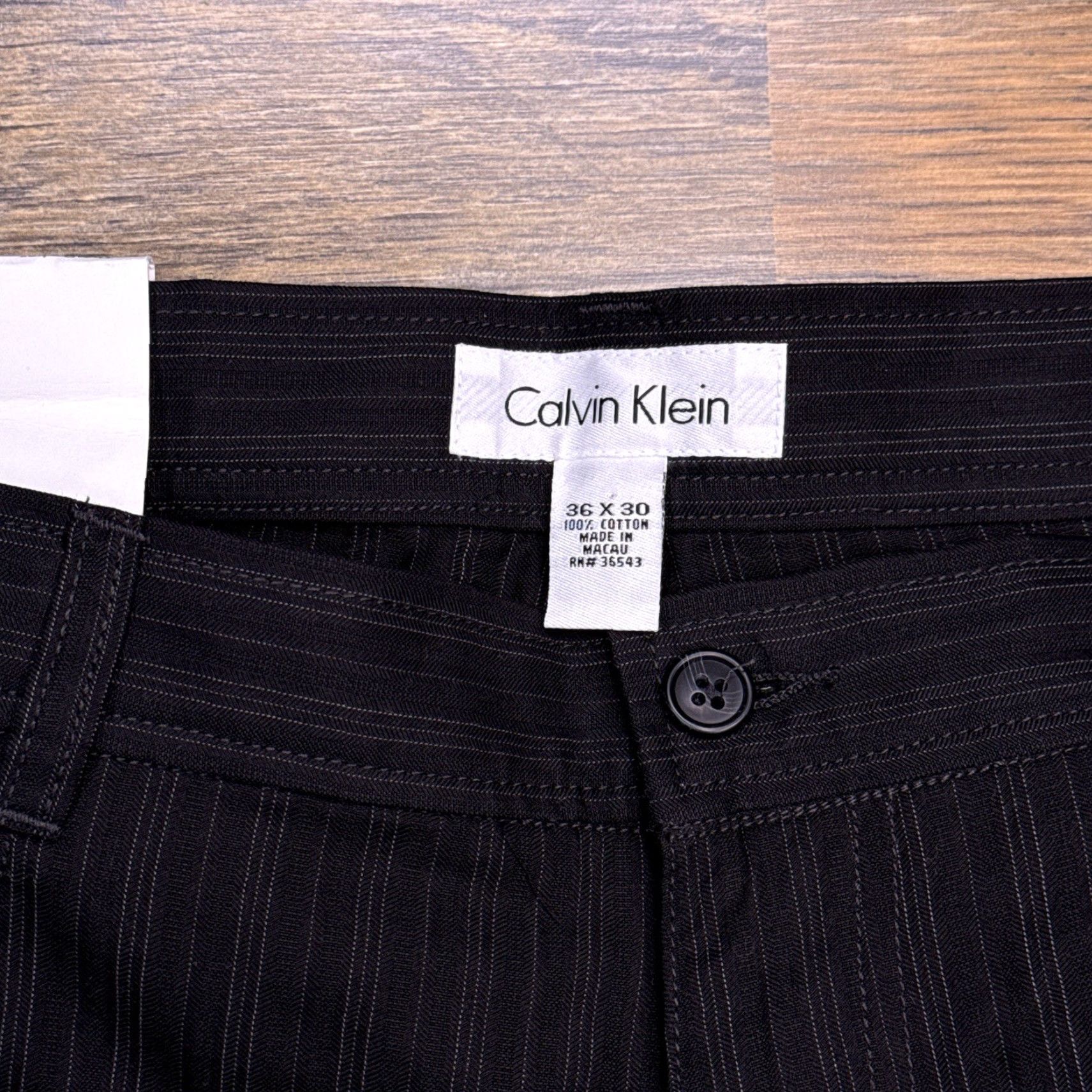 Calvin Klein **Calvin Klein Black Striped Mens Regular Fit 36x30 Pants** User: Calvin Klein Black Striped Mens Regular Fit 36x30 Pants Size US 36 / EU 52 - 4 Thumbnail