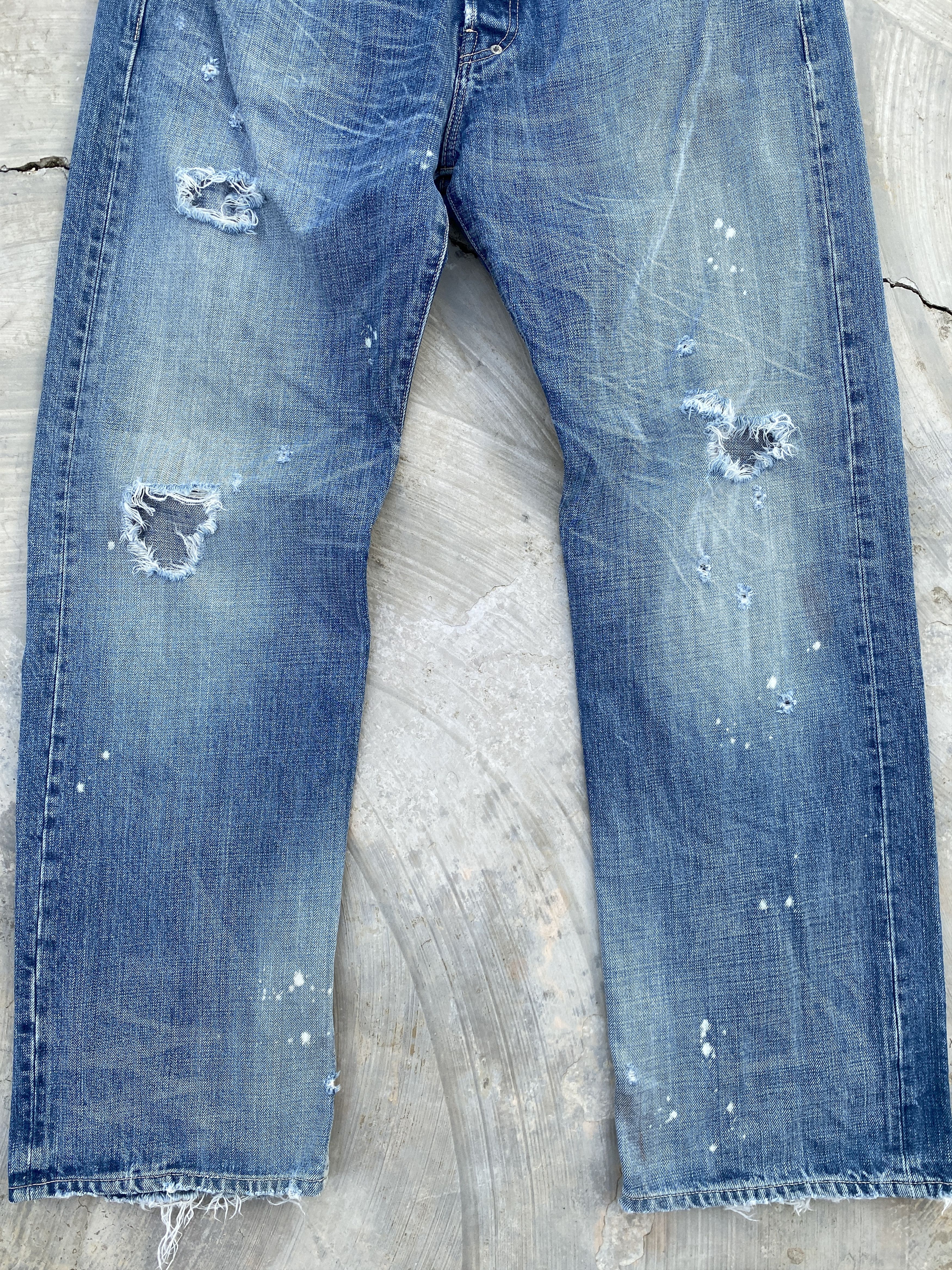 Japanese Brand × Nitraid Nitraid Underground Inc Distressed Jeans Size US 37 - 4 Thumbnail