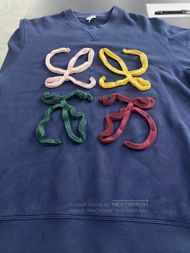 Loewe 3D colorful rope big logo hoodie
