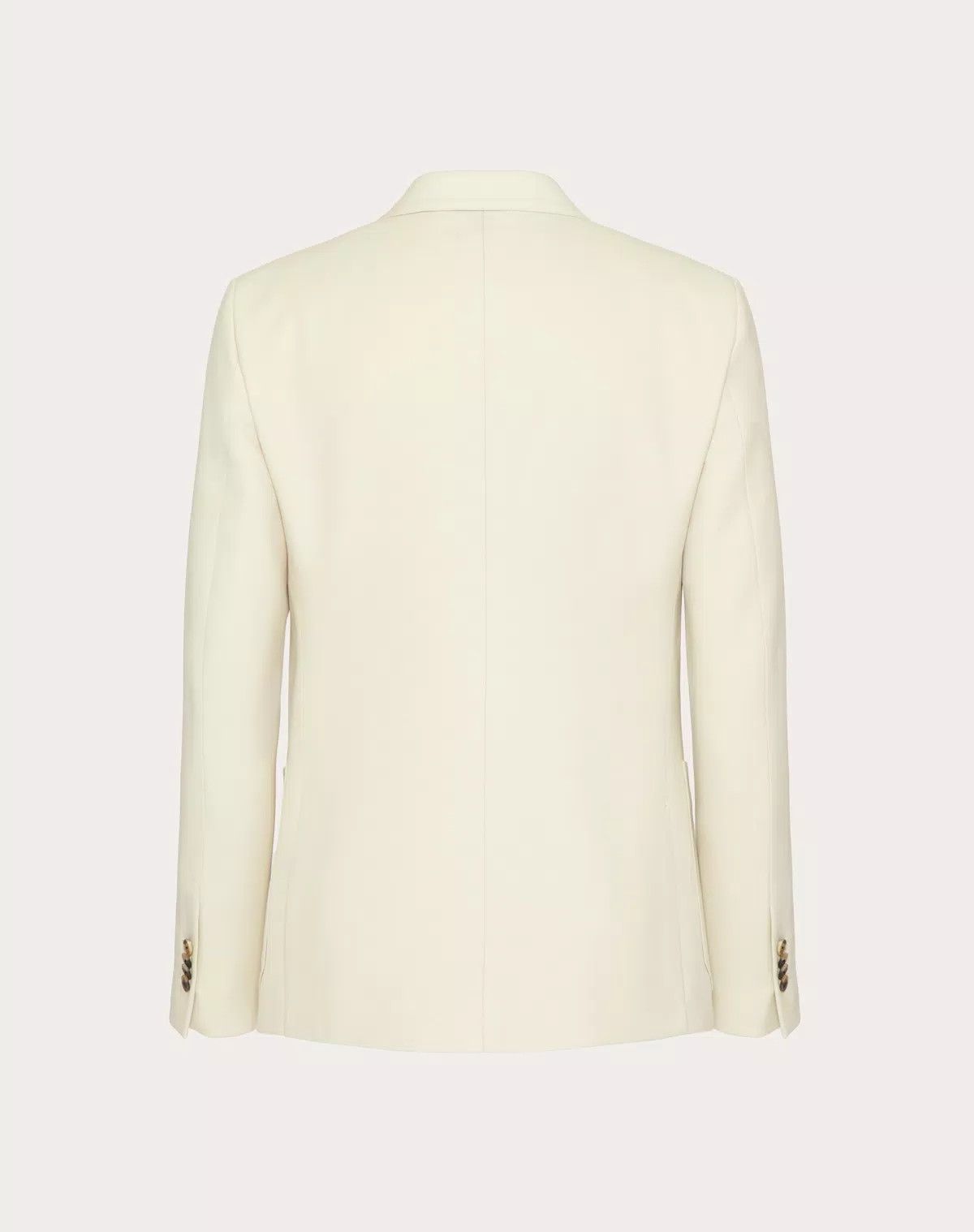 Valentino oc11z0625 Single Breasted Wool Jacket in White/Ivory Size US L / EU 52-54 / 3 - 2 Thumbnail