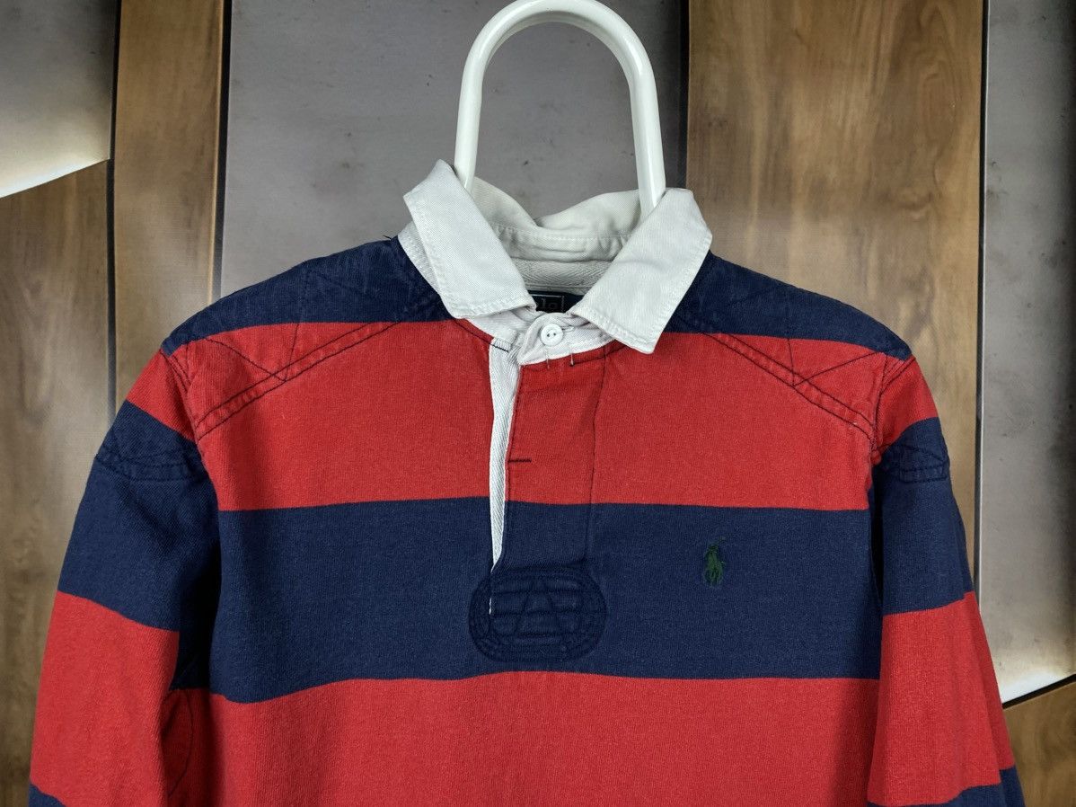 Polo Ralph Lauren 🎠Vintage 90s Sweatshirt Rugby Polo Ralph Lauren Striped Tee🎠 Size US M / EU 48-50 / 2 - 6 Thumbnail