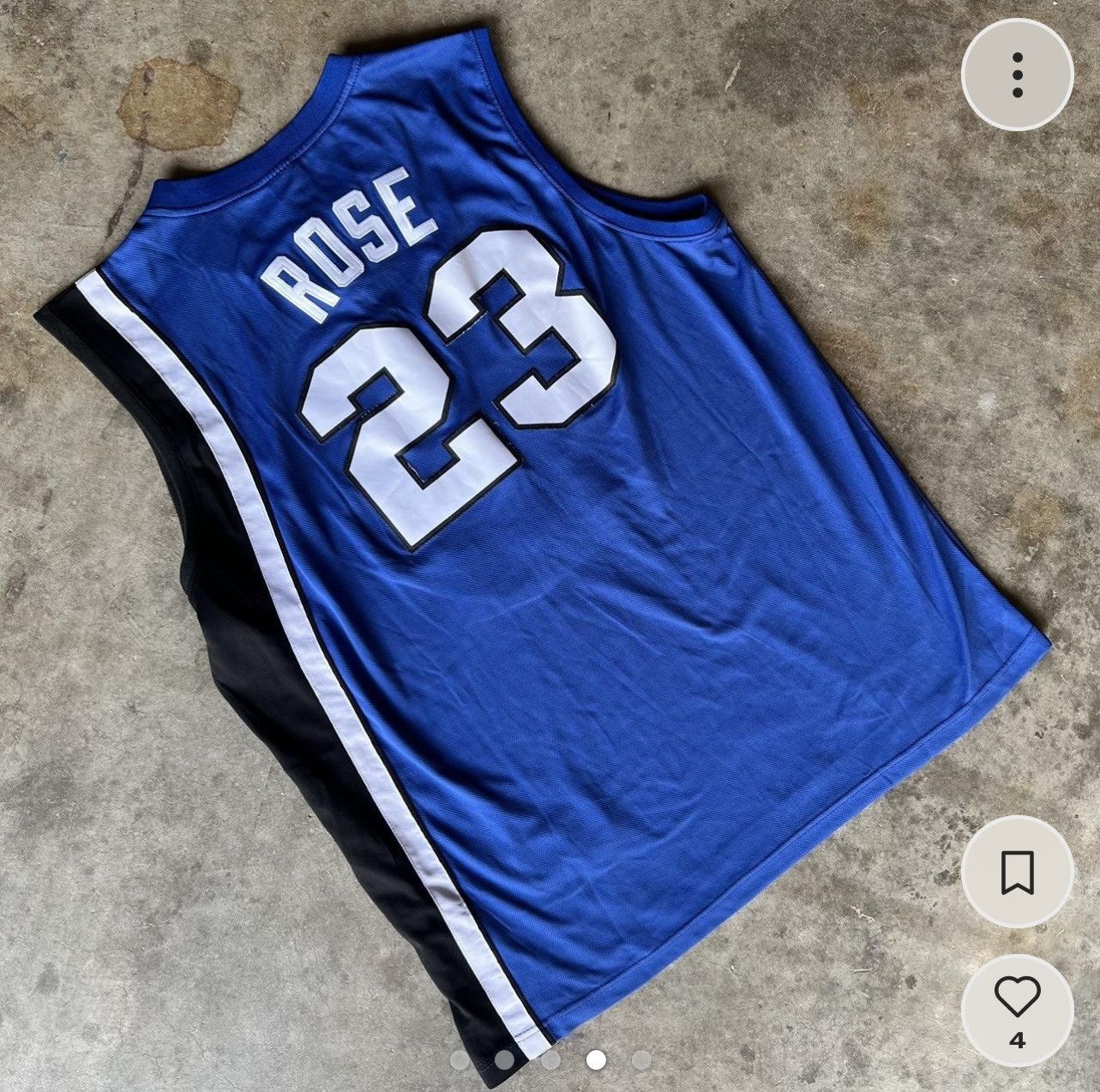 Memphis Tigers Basketball Jersey Derrick Rose Size XXXL