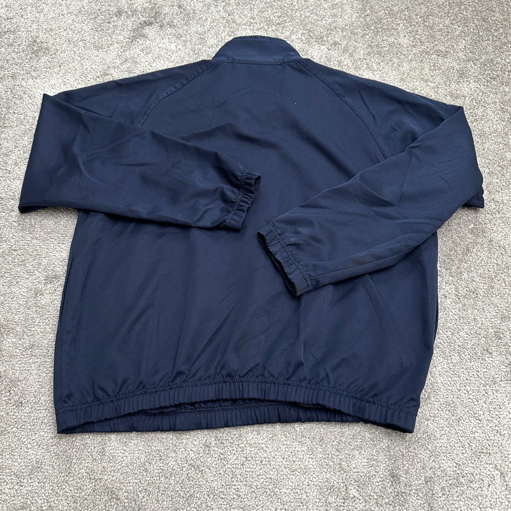 Vintage bet te & court Relaxed Fit 1/2 Zip Jacket Womens Small Navy Blue Raglan Sleeve Shirt Size S / US 4 / IT 40 - 2 Thumbnail