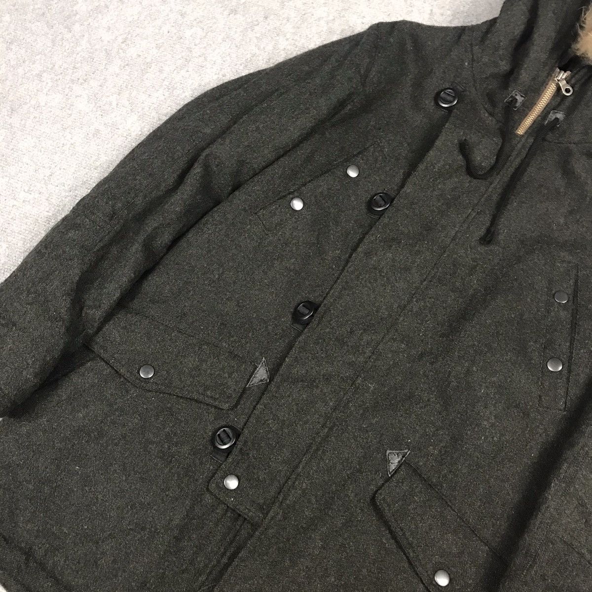 Boycott BOYCOTT WOOL PARKAS MILITARY STYLE FUR HOODIES JACKET Size US M / EU 48-50 / 2 - 4 Thumbnail