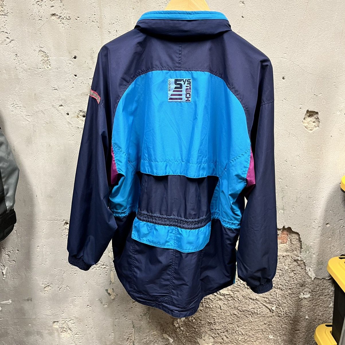Adidas × Vintage Vintage 90s Adidas Sys Tech Zip Windbreaker Rain Jacket XL Size US M / EU 48-50 / 2 - 3 Thumbnail