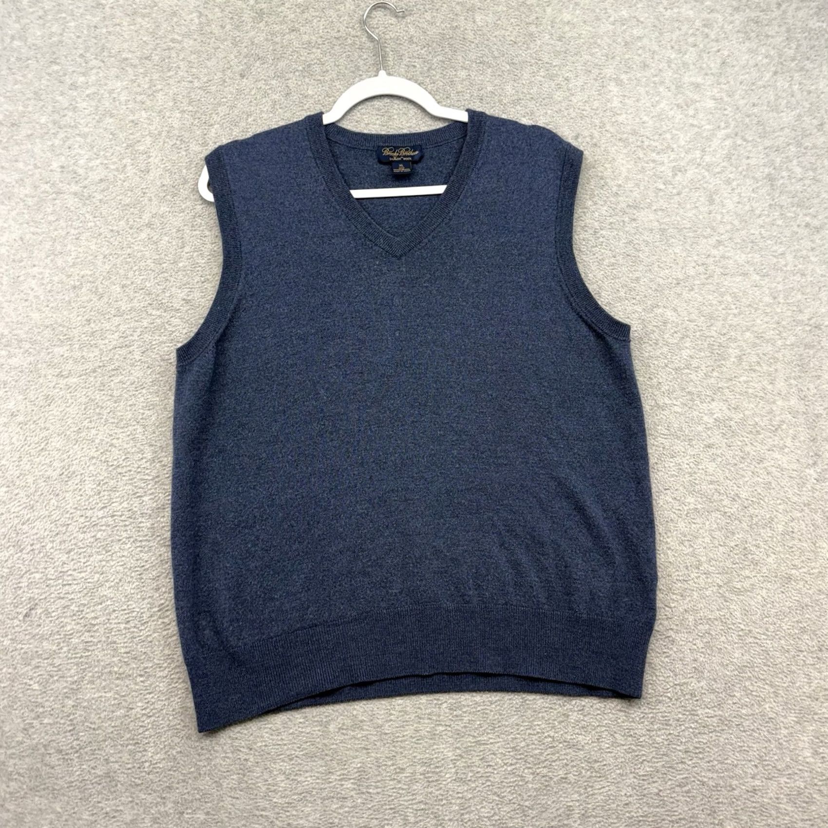 Brooks Brothers Brooks Brothers Vest Men XL V-Neck Wool Blue Preppy Size US XL / EU 56 / 4 - 2 Thumbnail