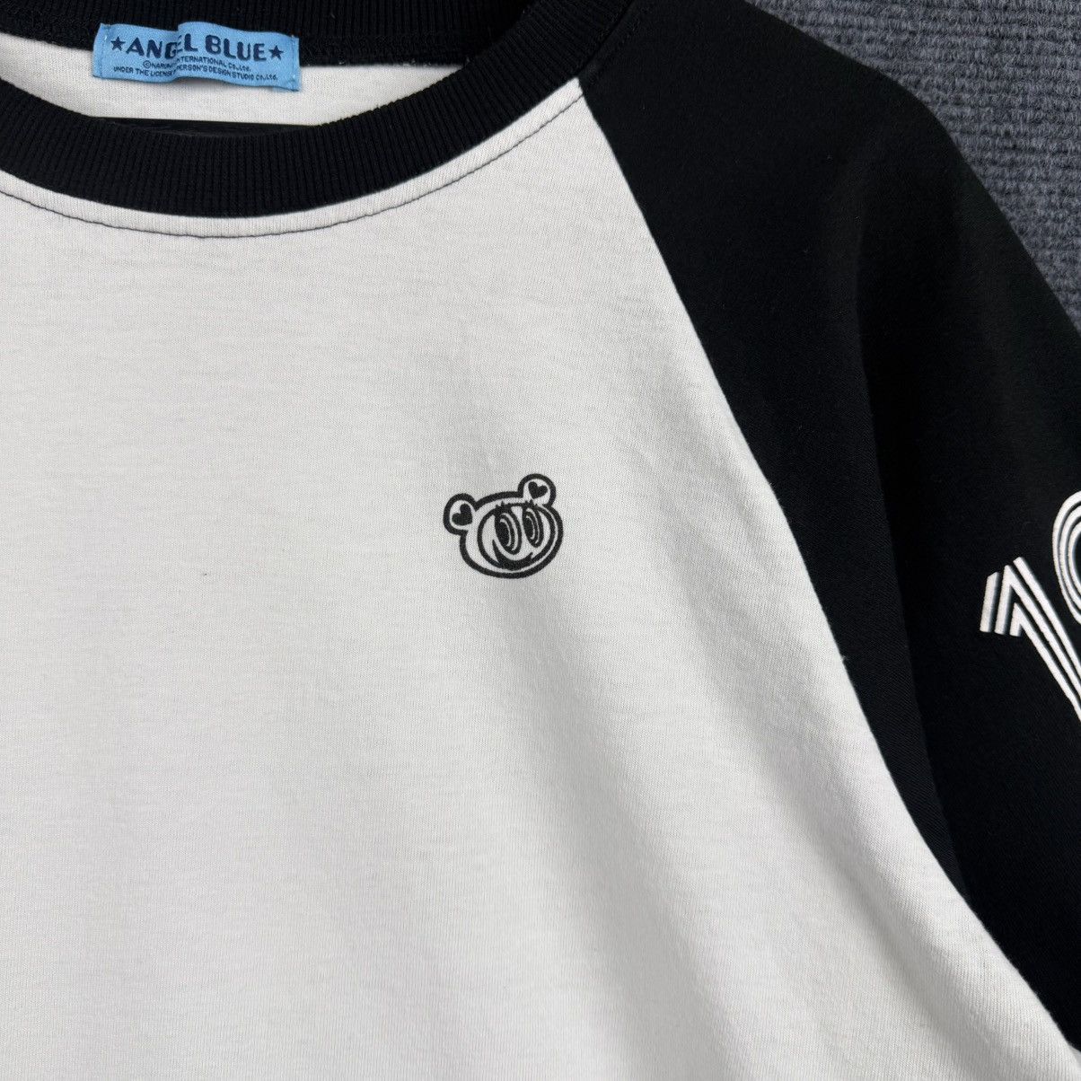 Angel Blue Vintage Angel Blue Raglan Cropped Graphic Tee Size US M / EU 48-50 / 2 - 2 Thumbnail