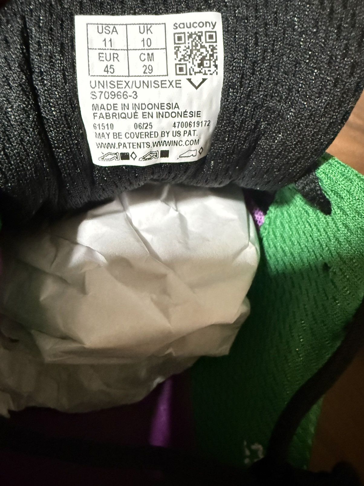 Saucony SAUCONY X JAE TIPS PROGRID TRIUMPH 4 'PERRILLA' VIOLET/EARTH Size US 11 / EU 44 - 9 Thumbnail
