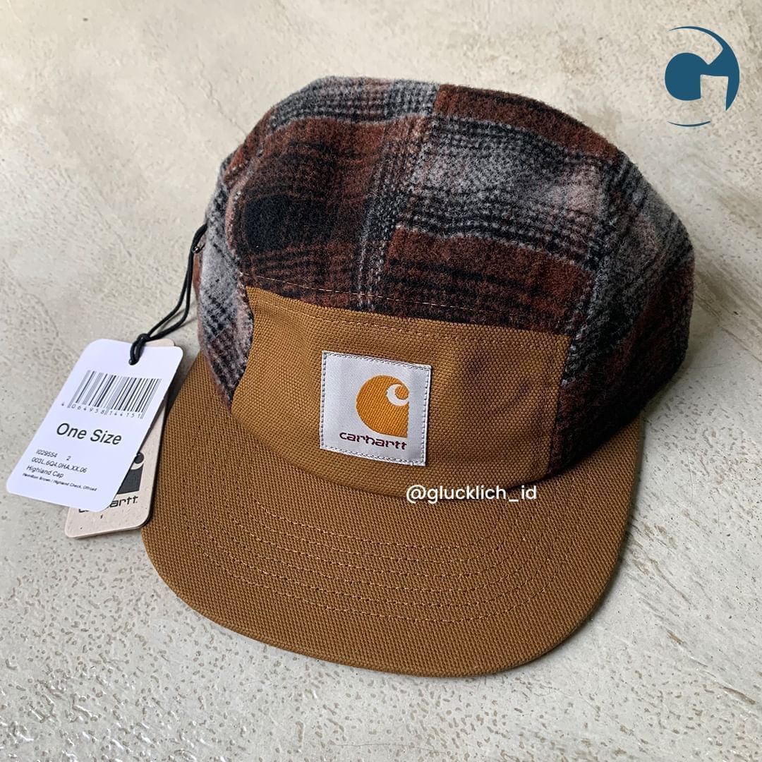 Carhartt Wip Carhartt WIP, Highland Cap in Hamilton Brown Size ONE SIZE - 2 Thumbnail