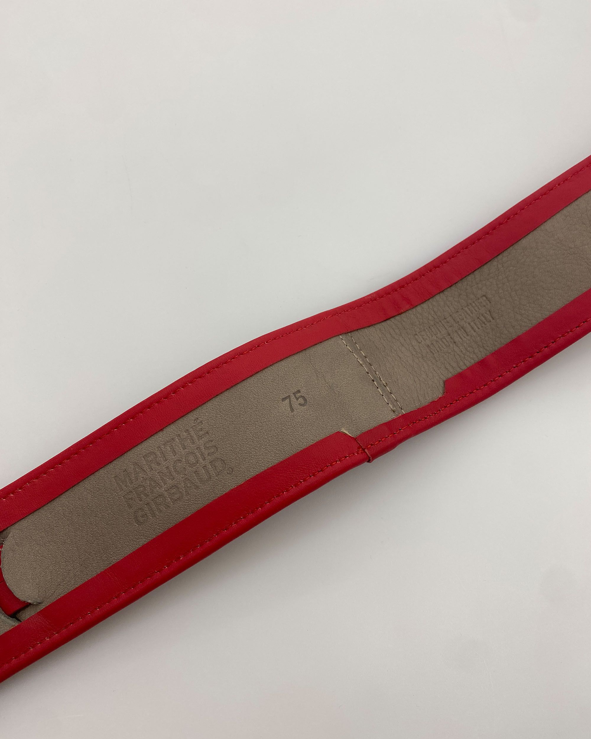 Marithe + Francois Girbaud 2010s Leather Belt Size ONE SIZE - 3 Thumbnail