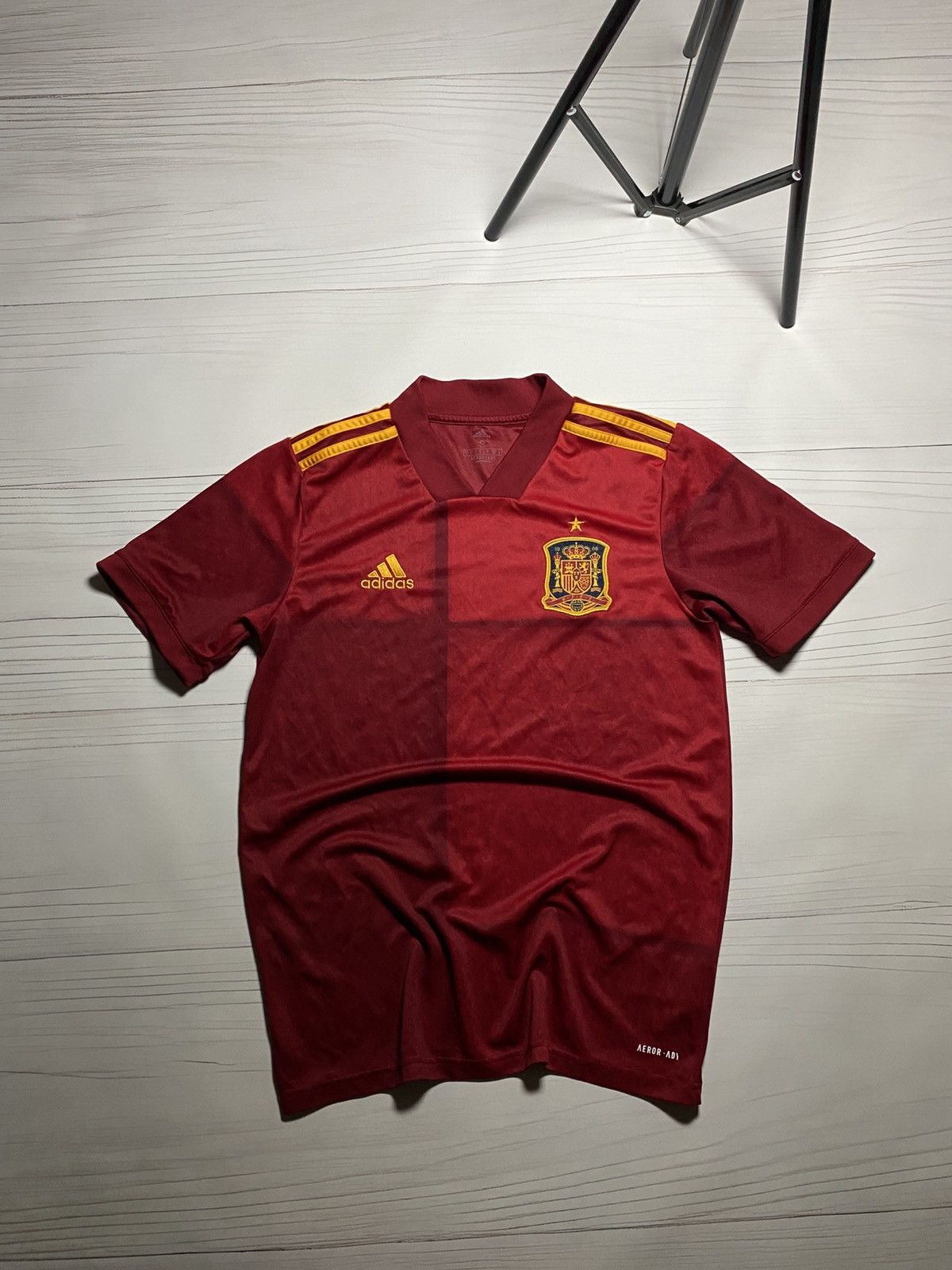 Adidas × Vintage Adidas Spain 2020 Home Soccer Football Y2k T Shirt Jersey Size US S / EU 44-46 / 1 - 1 Thumbnail