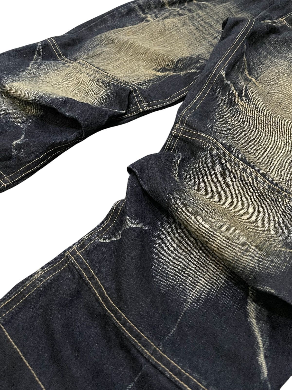PPFM PPFM Booze & Pills & Powders Double Waist Mud Wash Jeans Size US 32 / EU 48 - 11 Thumbnail