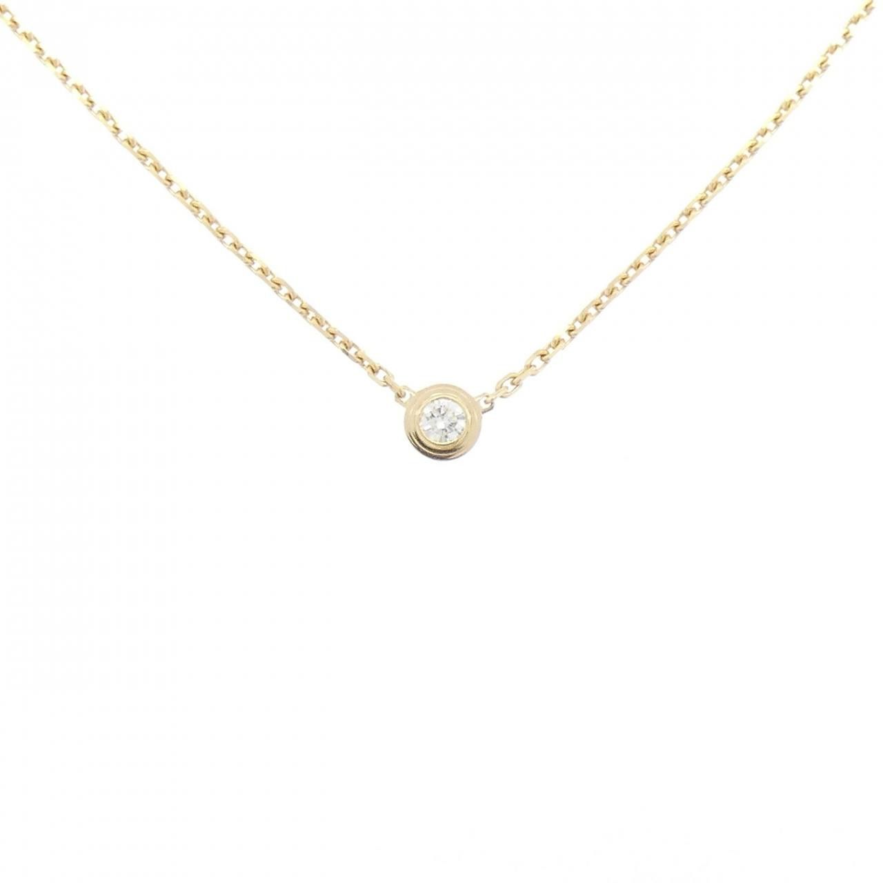 Cartier Cartier Diamants Legers Au750 Necklace Crocodile skin Necklace B7224517 DUTY FREE for USA