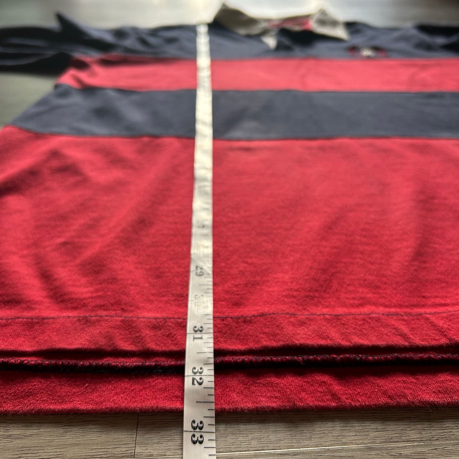 Izod Vtg y2k IZOD Men's Long Sleeve Striped Rugby collared Shirt Size US XL / EU 56 / 4 - 8 Thumbnail