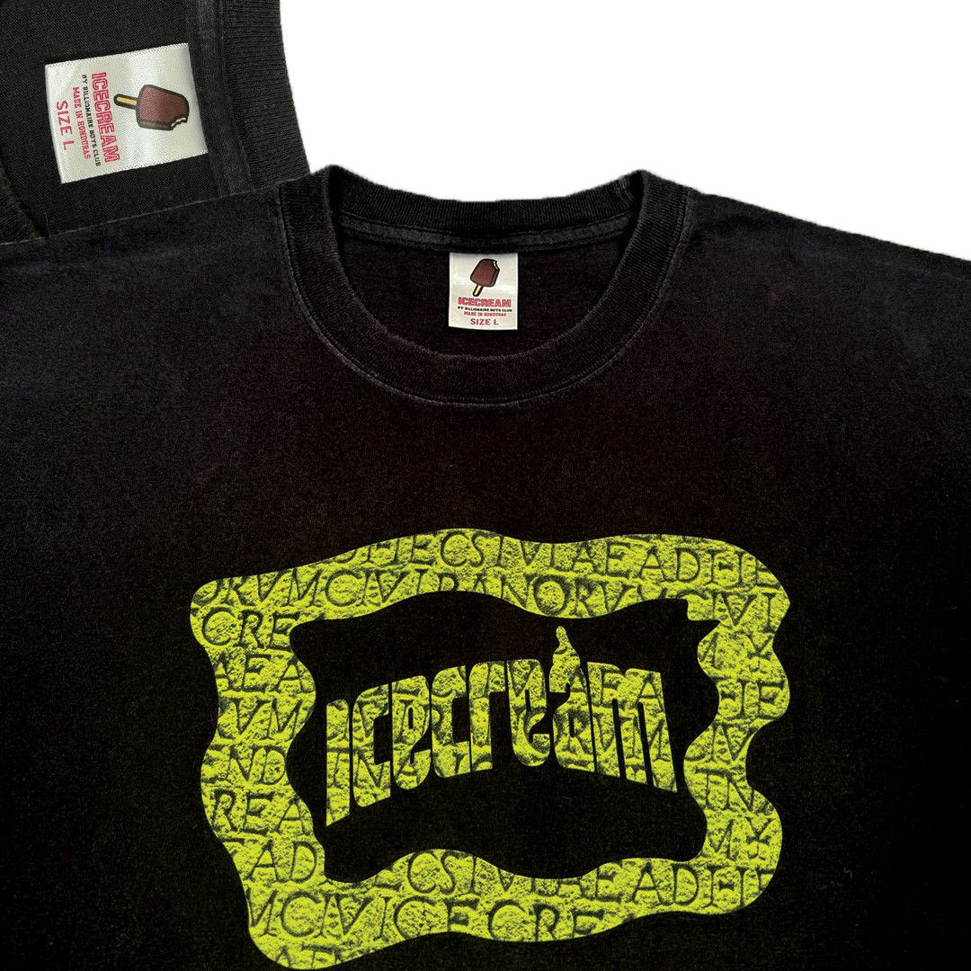 Icecream Icecream - Engraved Scripture Logo Spellout Tee - Black - L Size US L / EU 52-54 / 3 - 4 Thumbnail