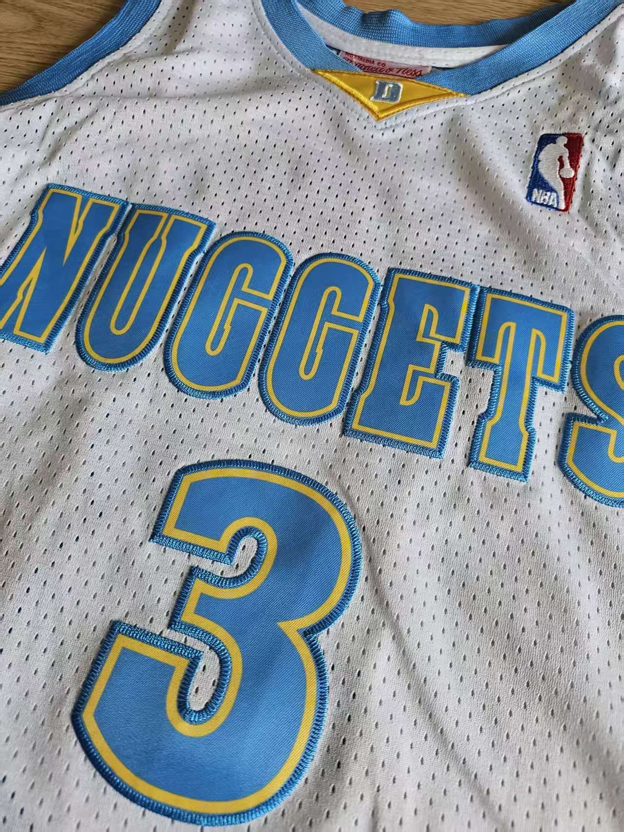 NBA Denver Nuggets #3 Allen Iverson Jersey White Size US XL / EU 56 / 4 - 5 Thumbnail