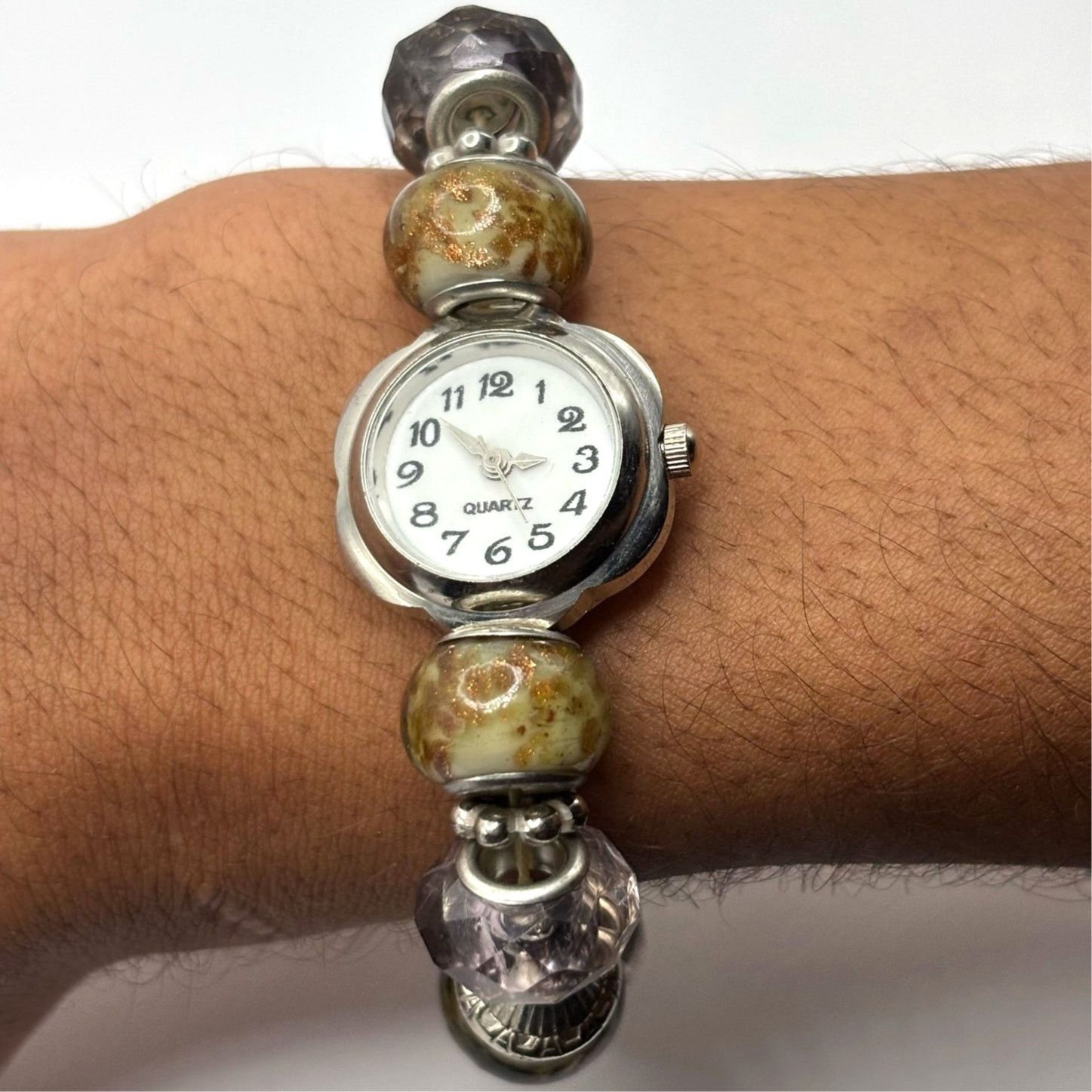 Other Silver & Brown Beaded Watch Size ONE SIZE - 1 Thumbnail
