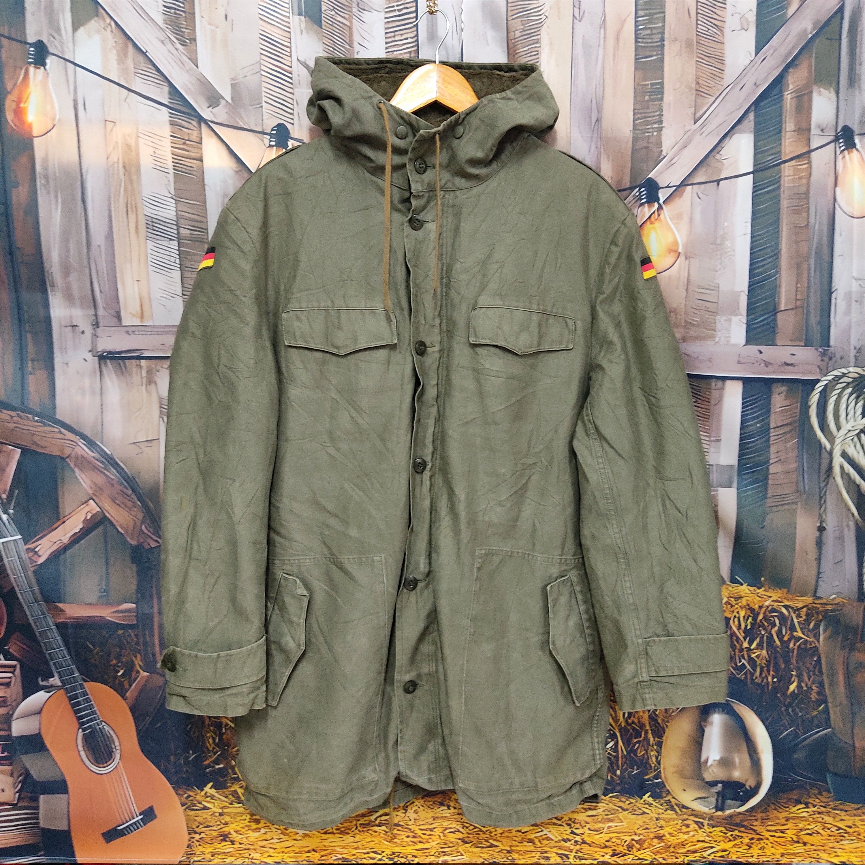 Vintage Vtg OG German Army Scharrer Untergriesnach Parka Size US L / EU 52-54 / 3 - 1 Thumbnail