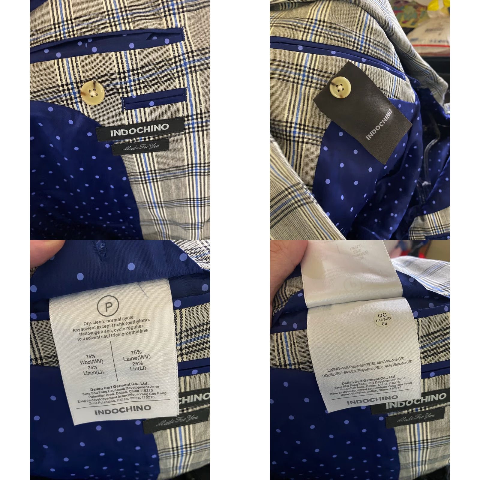 Vintage Indochino Wool Plaid Custom JACKET COAT 36r XS Extra Small Jacket Men 36r XS Sharp Vintage? Size US XXS / EU 40 - 8 Thumbnail