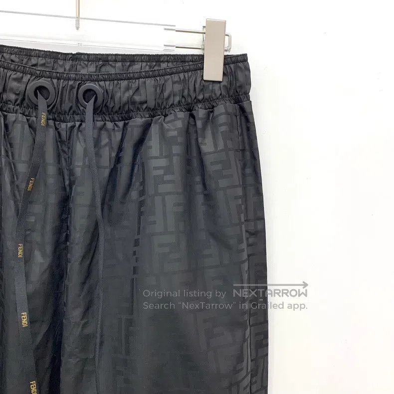 Fendi Fendi size M Black logo letter printed drawstring casual sp Size 24" / US 00 / IT 34 - 3 Thumbnail