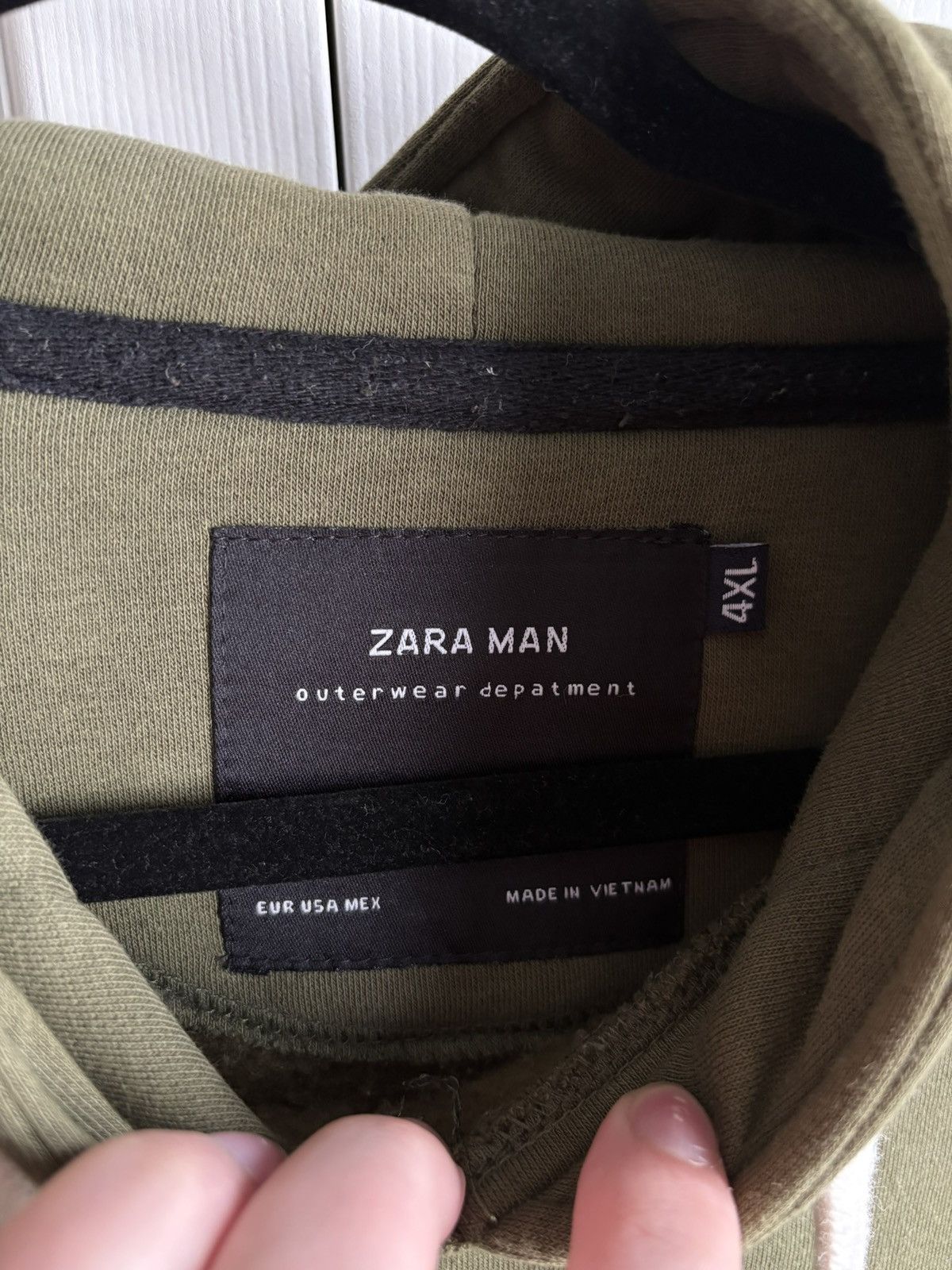Vintage × Zara Zara Outerwear Vintage Streetwear Hype Green 4XL Hoodie Size US XXL / EU 58 / 5 - 4 Thumbnail