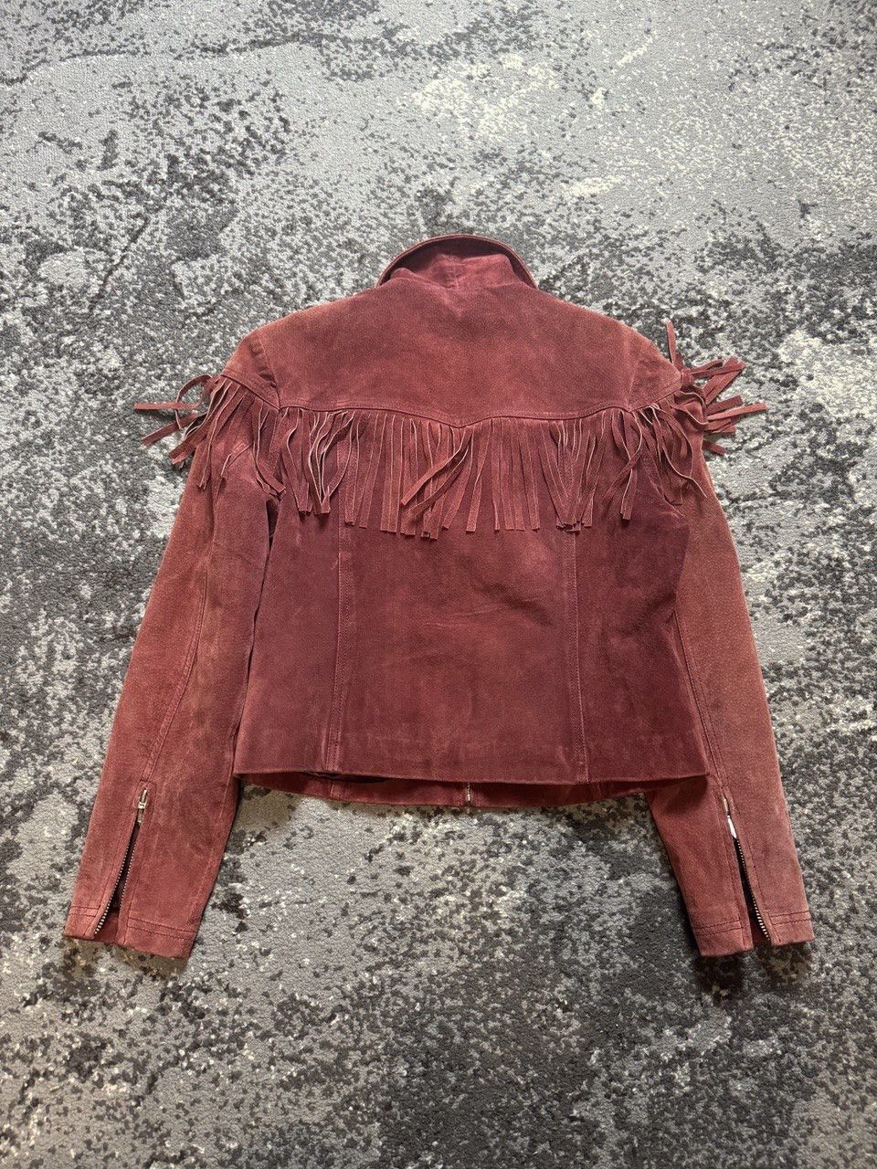 Leather × Vintage Vintage Y2K Outer Edge Suede Jacket with Finge Detail Jacket Size US S / EU 44-46 / 1 - 9 Thumbnail