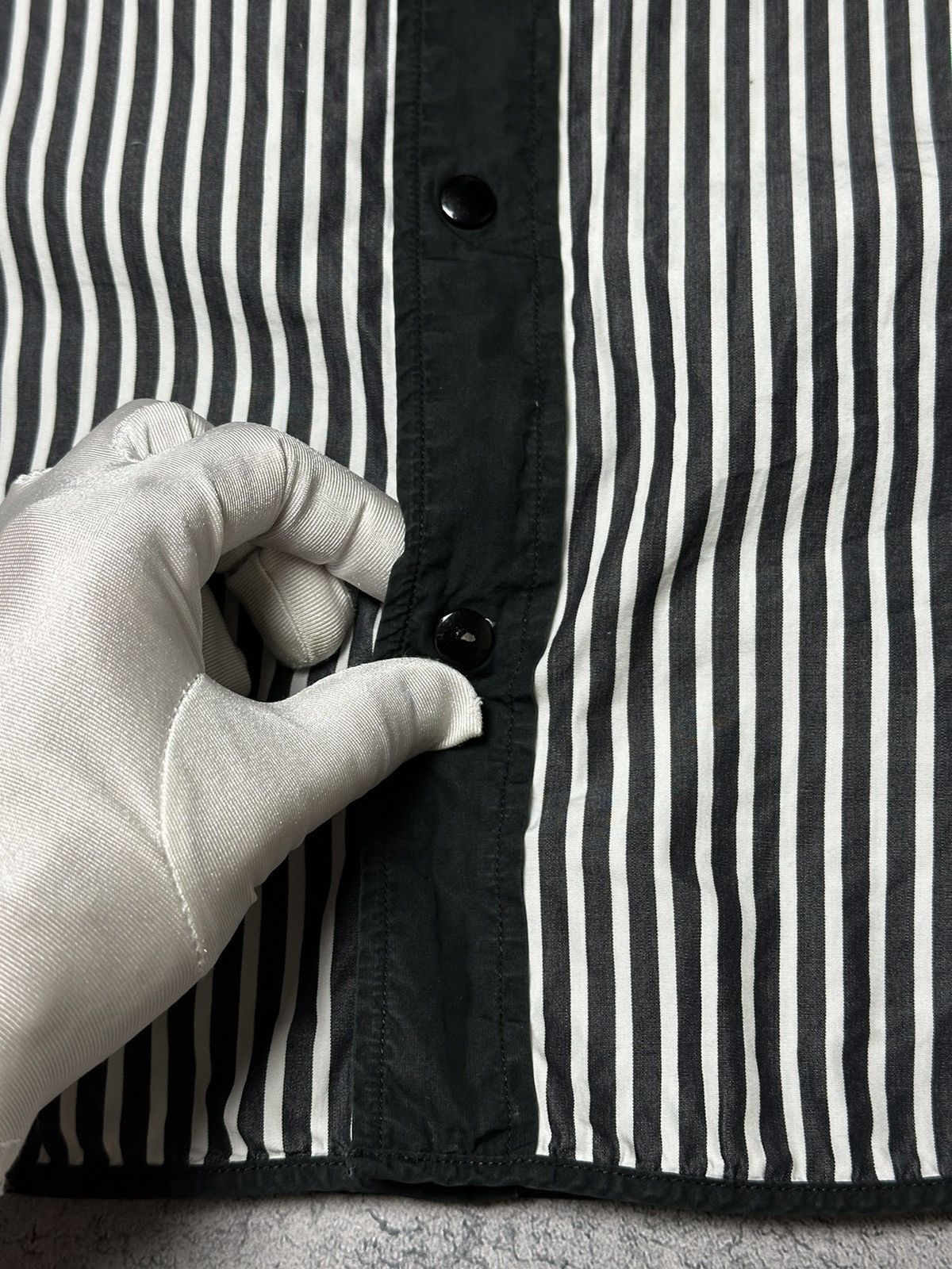 Balenciaga Vintage Balenciaga Striped Button Up Shirts Size US M / EU 48-50 / 2 - 10 Thumbnail