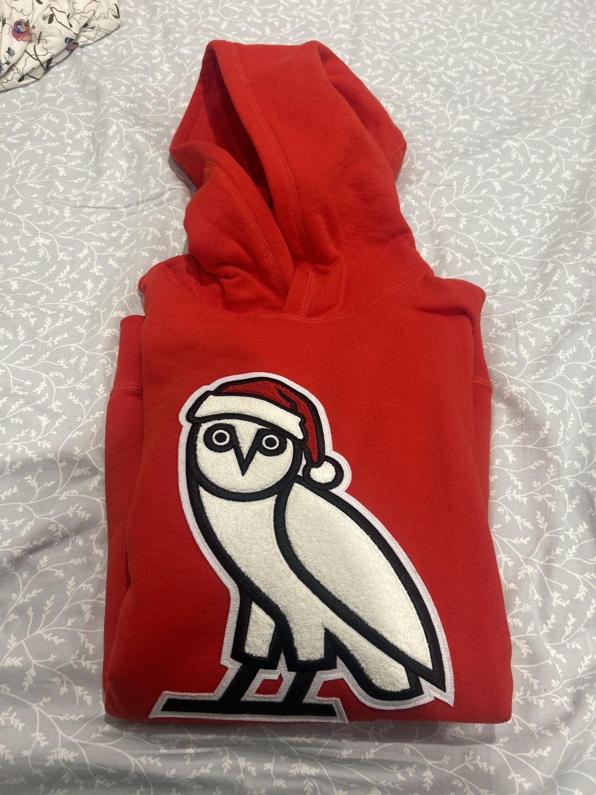 image of Drake Ovo Owl Santa in Red, Men's (Size Large)