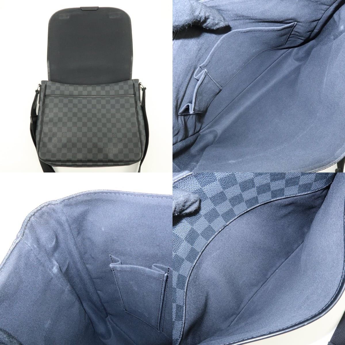 Louis Vuitton Louis Vuitton Damier Graphite Daniel MM Messenger Bag Gray Size ONE SIZE - 7 Thumbnail