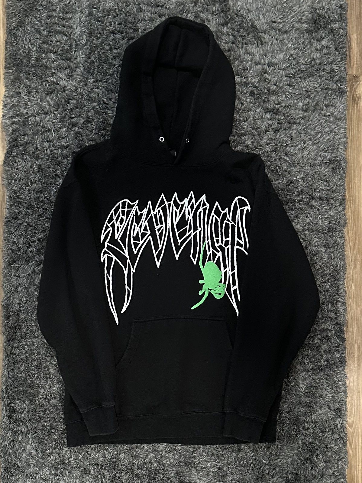 Revenge Revenge - Green Spider Arch (Puff Print) Hoodie Size US L / EU 52-54 / 3 - 1 Thumbnail