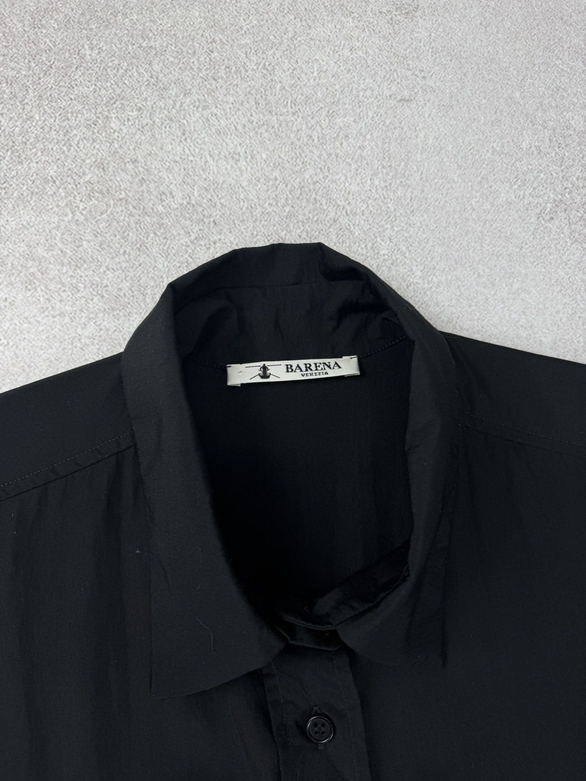 Barena Barena Venezia Black Long Shirt Size 46 Oversized Fit Size US S / EU 44-46 / 1 - 5 Thumbnail