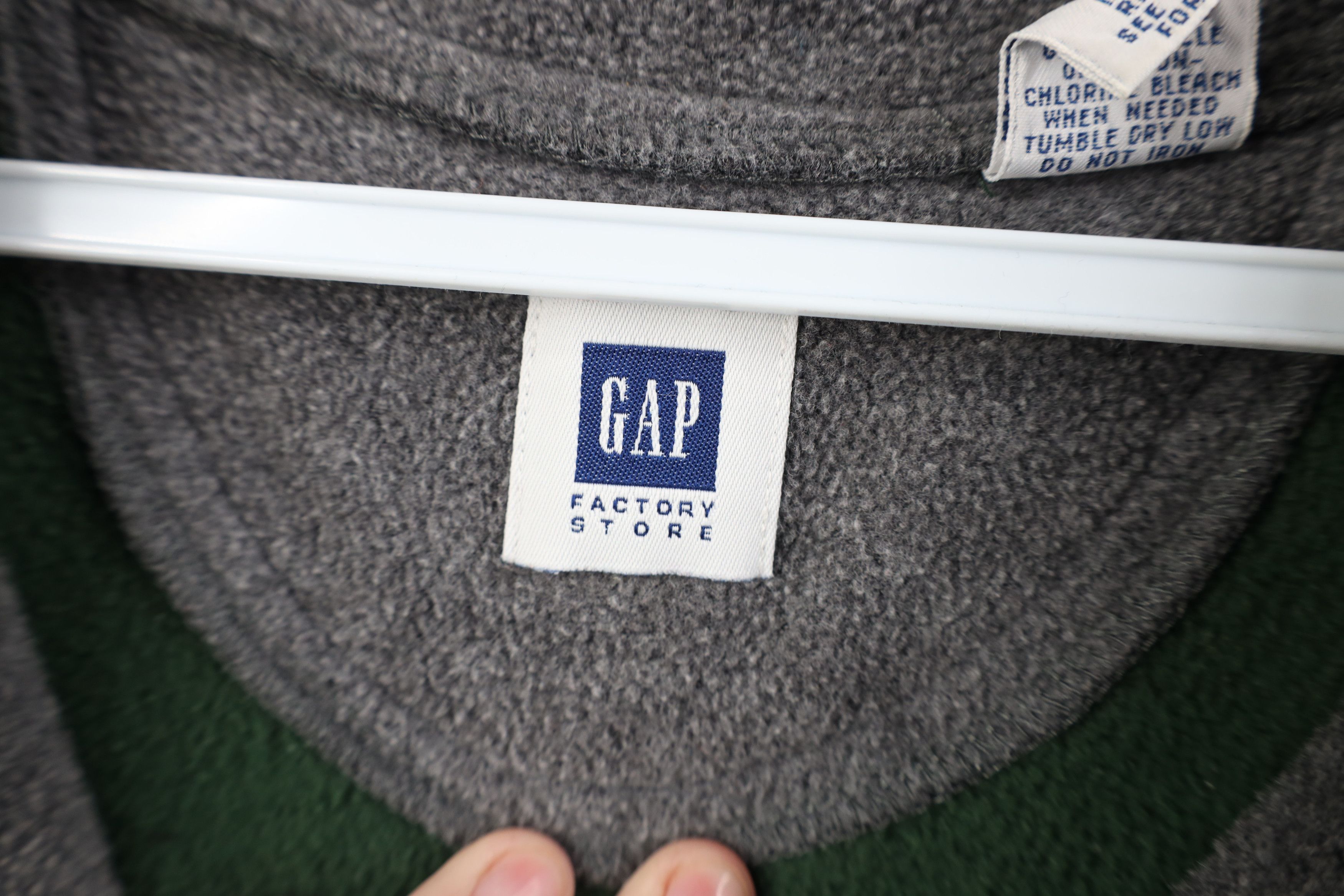 Gap Vintage 90s Y2K Gap Half Zip Fleece Pullover Sweater Green Size US XL / EU 56 / 4 - 6 Thumbnail