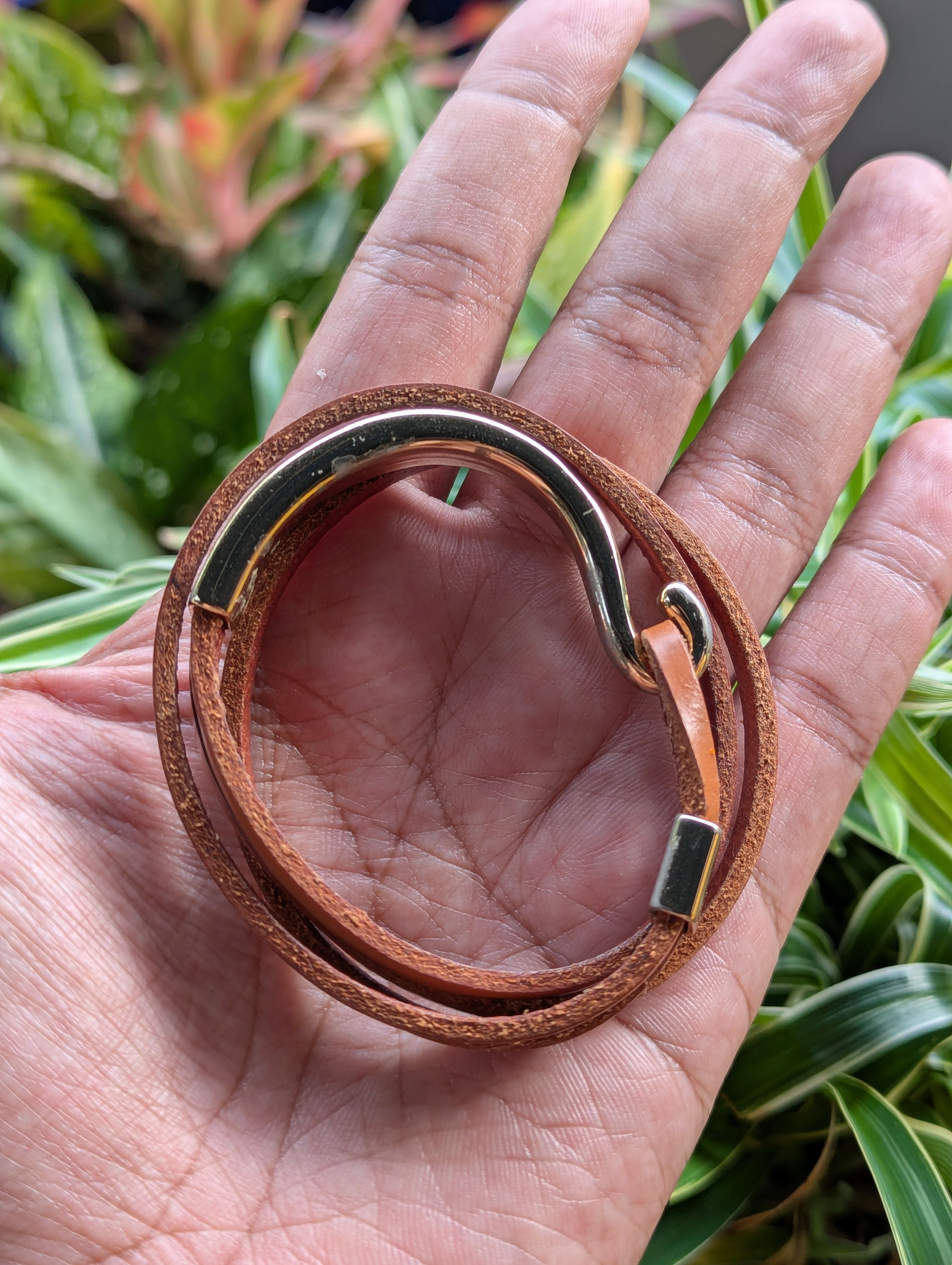 Leather S-hook Double Wrap Leather Bracelet Size ONE SIZE - 5 Thumbnail