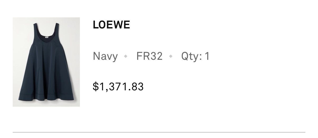 Loewe Loewe navy dress XS fr 32 Size XXS / US 00 / IT 34 - 2 Thumbnail