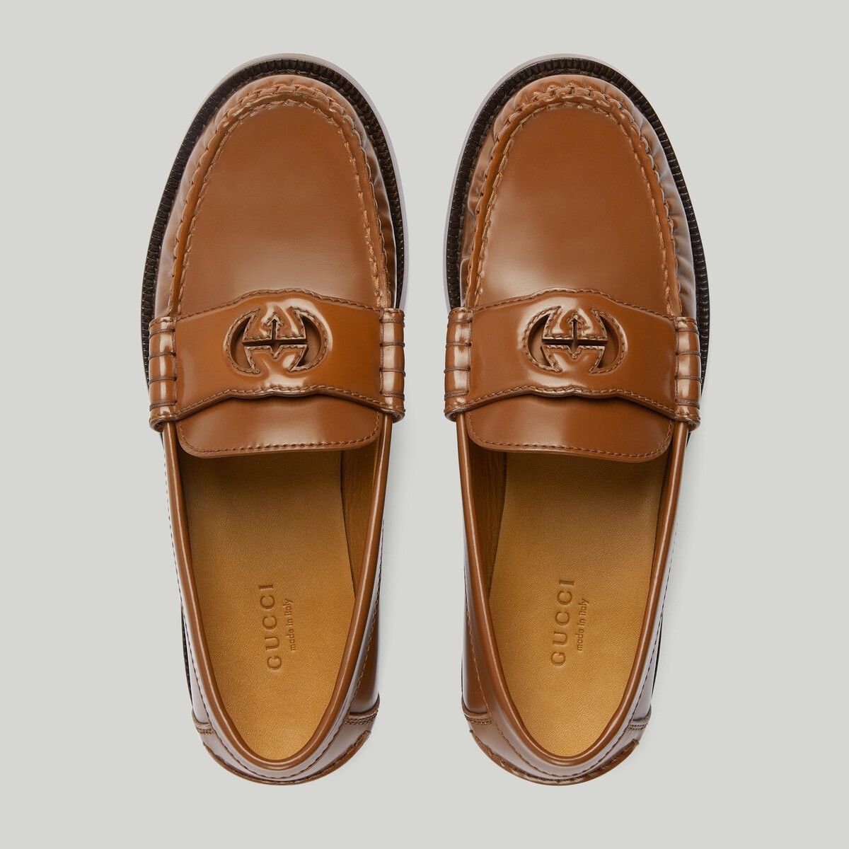 Gucci o1s1wg110225 Women Loafers With Horsebit in Brown Size US 8 / IT 38 - 4 Thumbnail