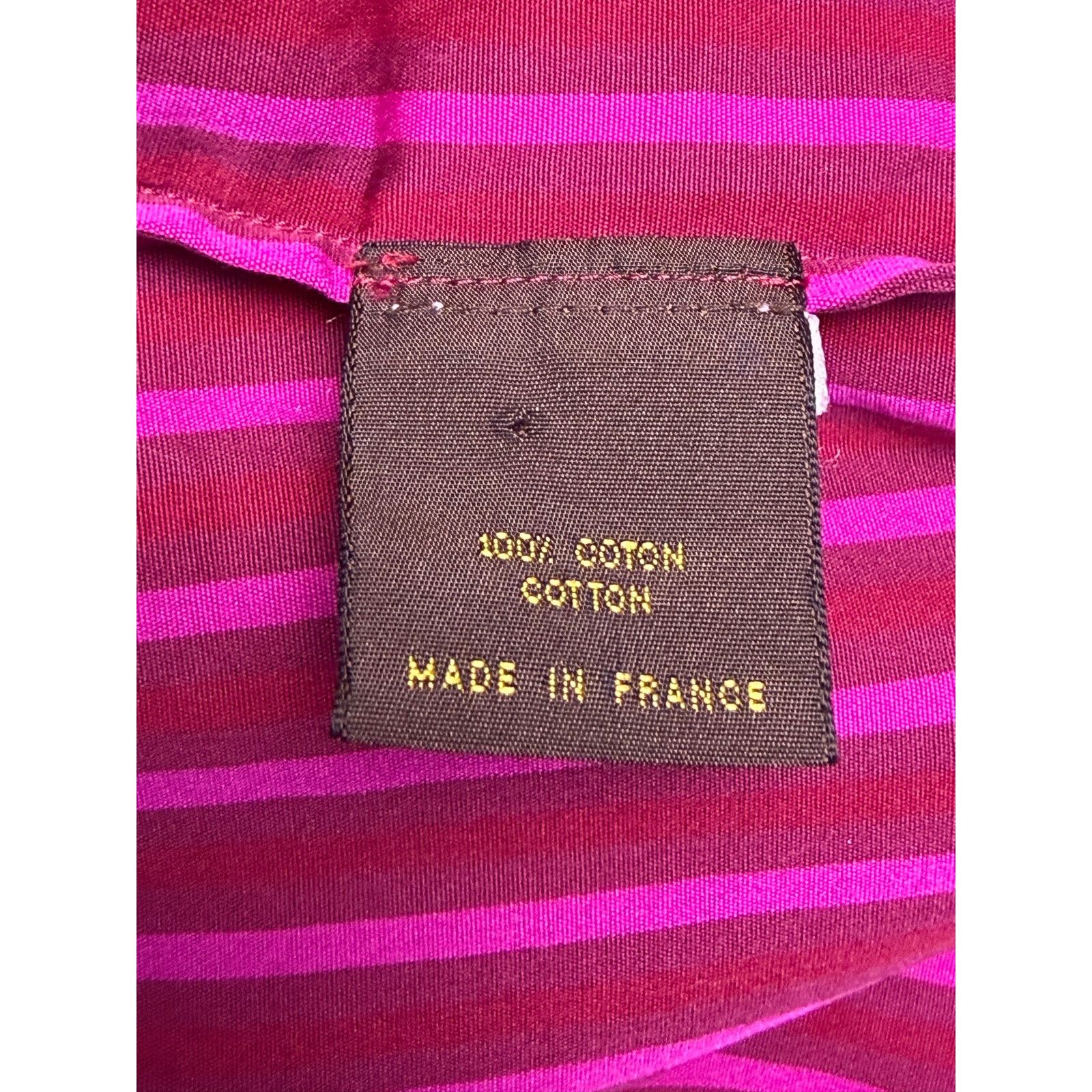 Louis Vuitton Y2K Louis Vuitton Magenta Pink and Red Button Down Blouse Size S / US 4 / IT 40 - 10 Thumbnail