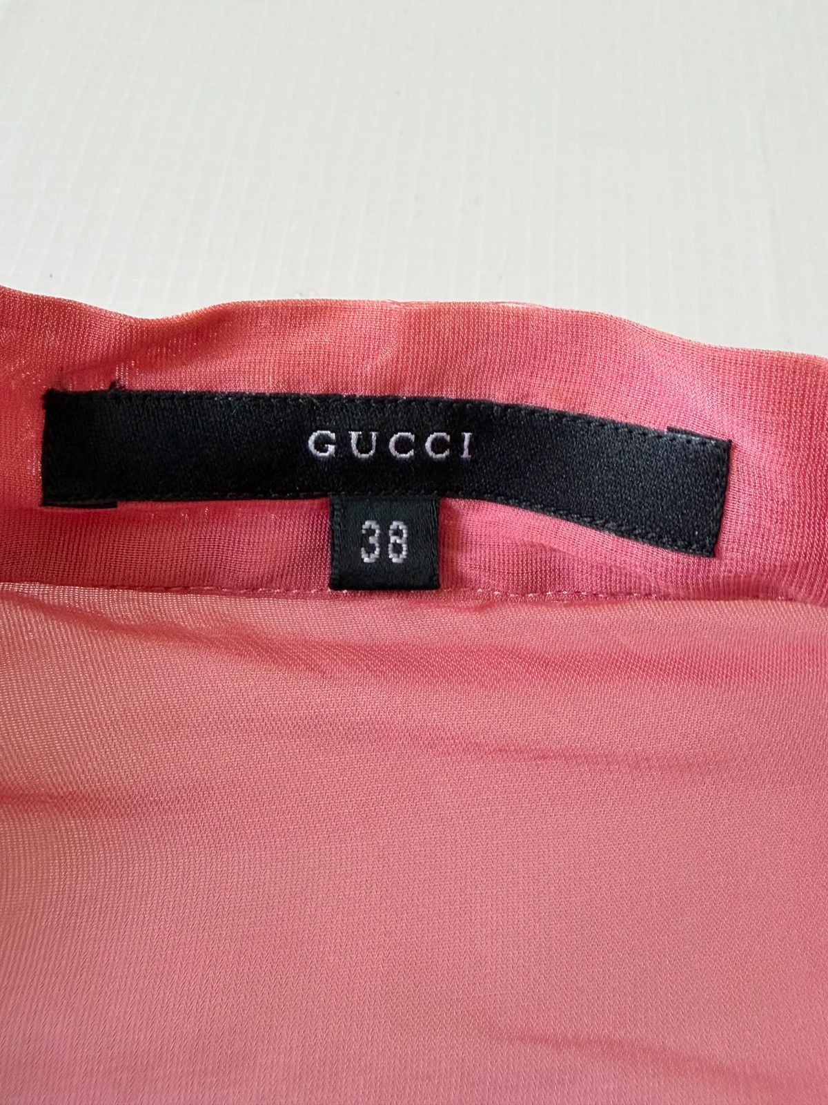 Gucci Gucci by Tom Ford SS2000 Pink Ruffled Long Sleeve Size XS / US 0-2 / IT 36-38 - 7 Thumbnail