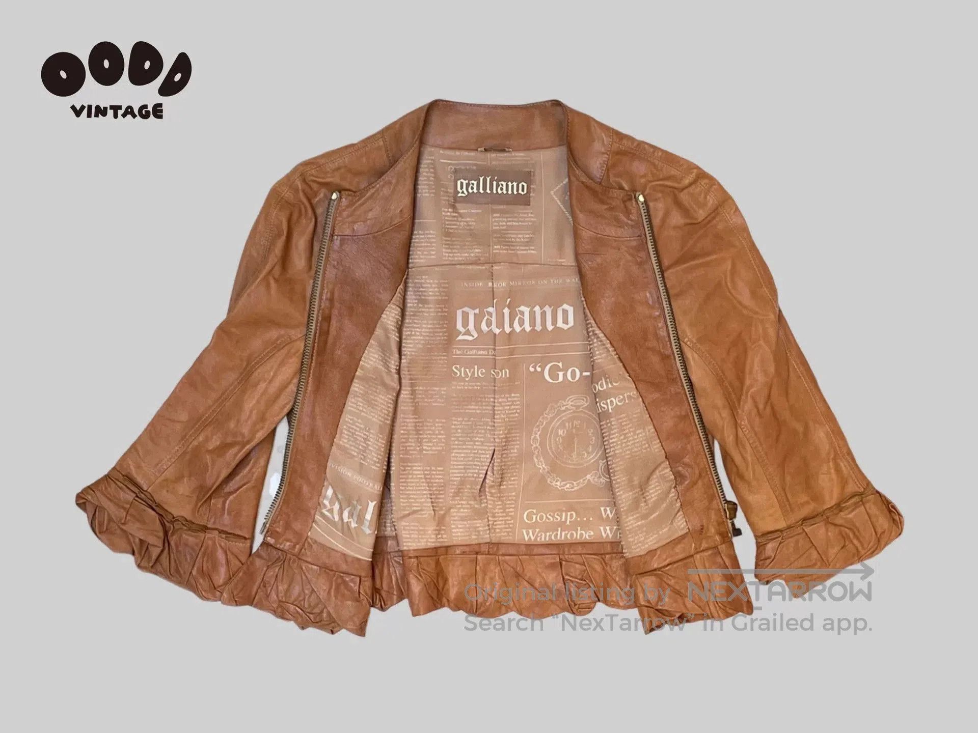 John Galliano John Galliano Ruffled Leather Jacket. Size M / US 6-8 / IT 42-44 - 2 Thumbnail