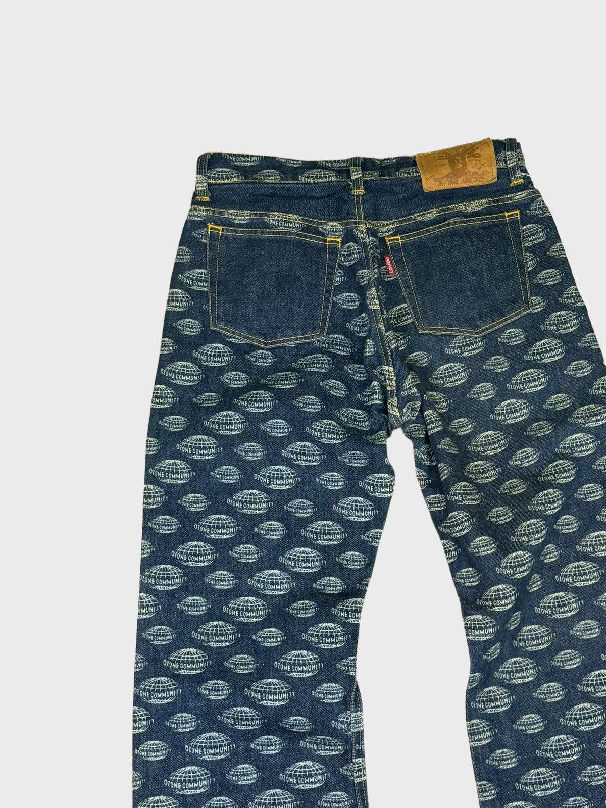 Japanese Brand Flare OZONE COMMUNITY Overpinted Hysteric Glamour Style Size US 28 / EU 44 - 8 Thumbnail