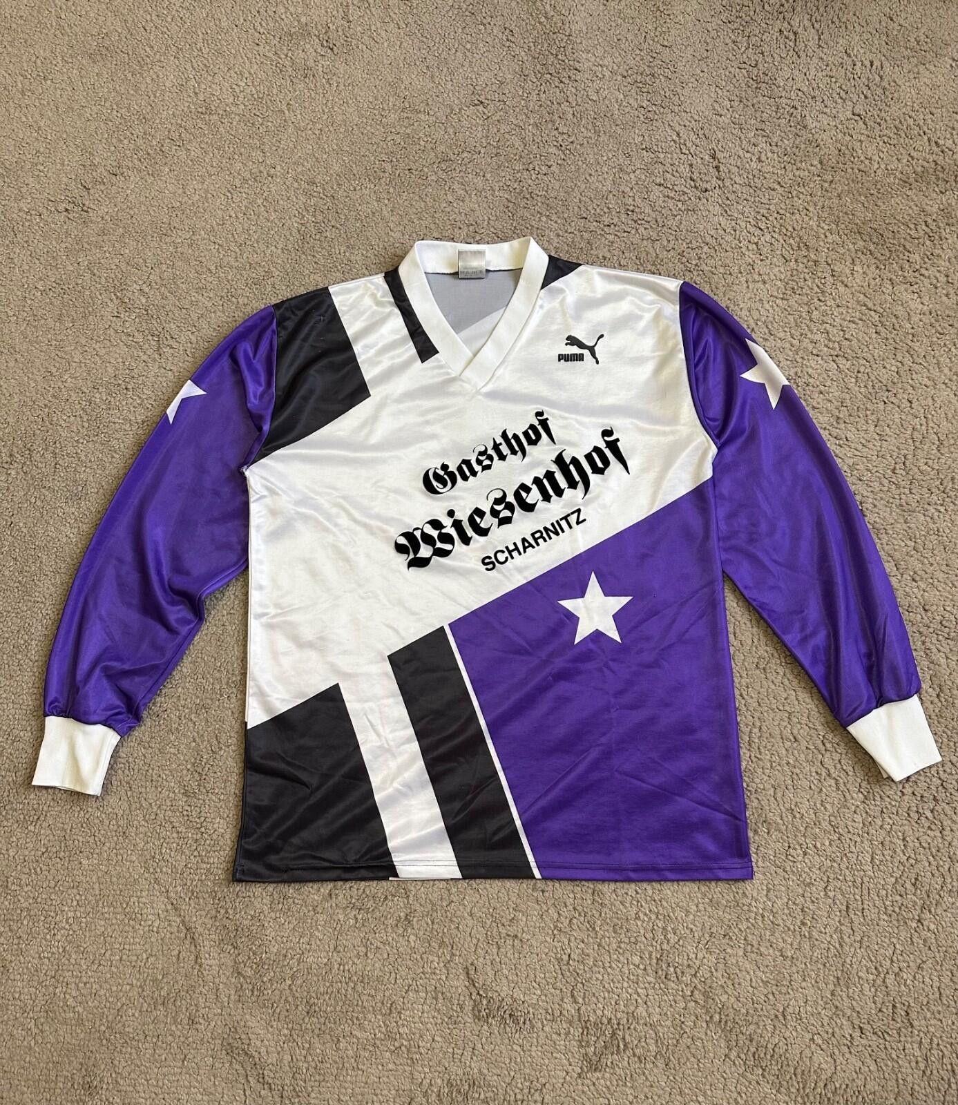 Puma 1990s PUMA TEMPLATE FOOTBAL SHIRT SOCCER JERSEY sz XL MEN #4 Size US XL / EU 56 / 4 - 1 Thumbnail