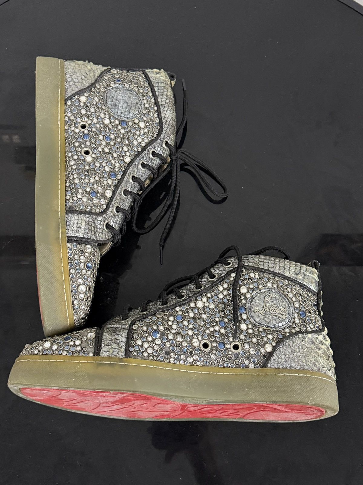 Christian Louboutin Vintage Christian Louboutin Louis Python Strass High Top Size US 7.5 / EU 40-41 - 3 Thumbnail