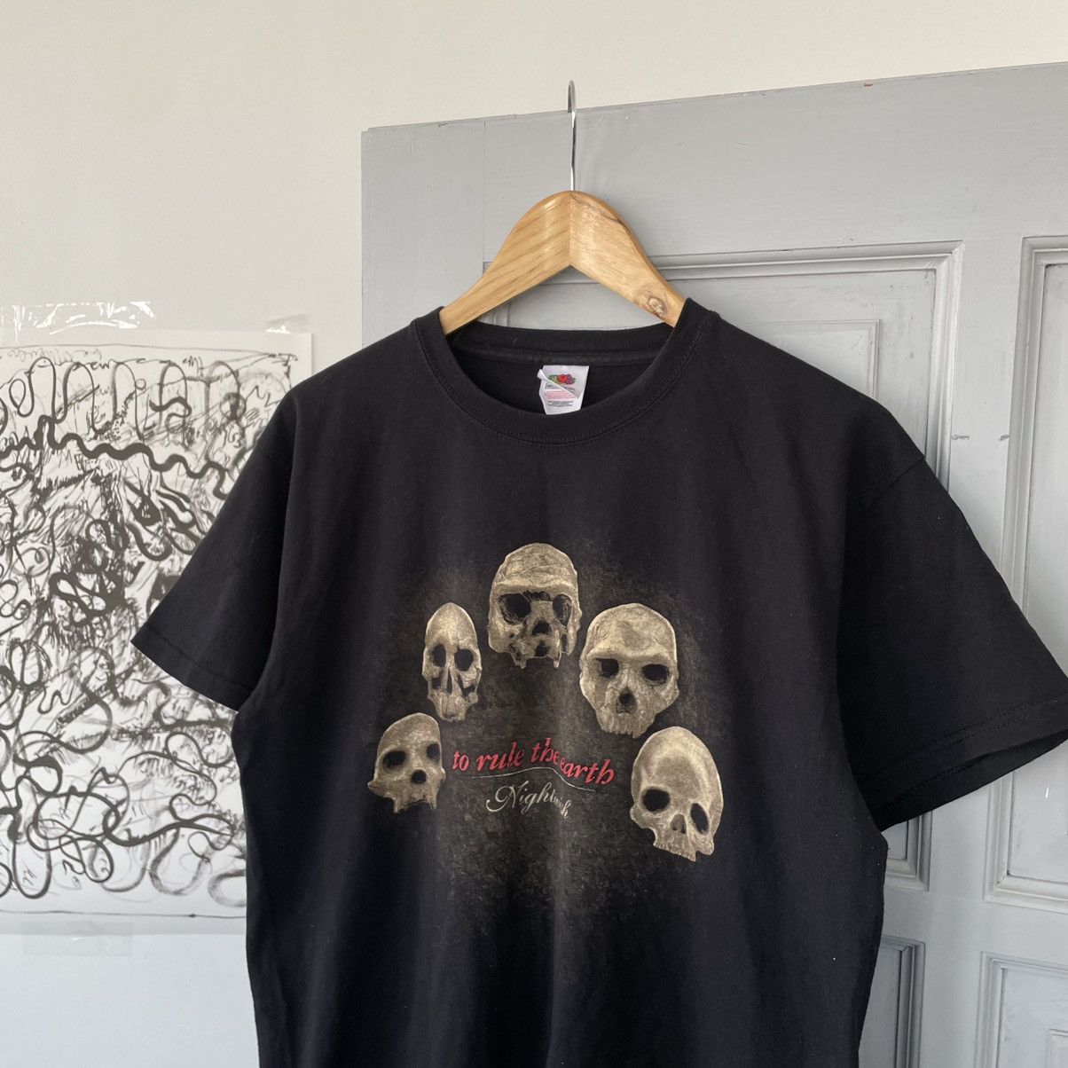 Band Tees × Vintage Vintage Nightwich No Rule The Earth Black T-shirt Size US M / EU 48-50 / 2 - 4 Thumbnail