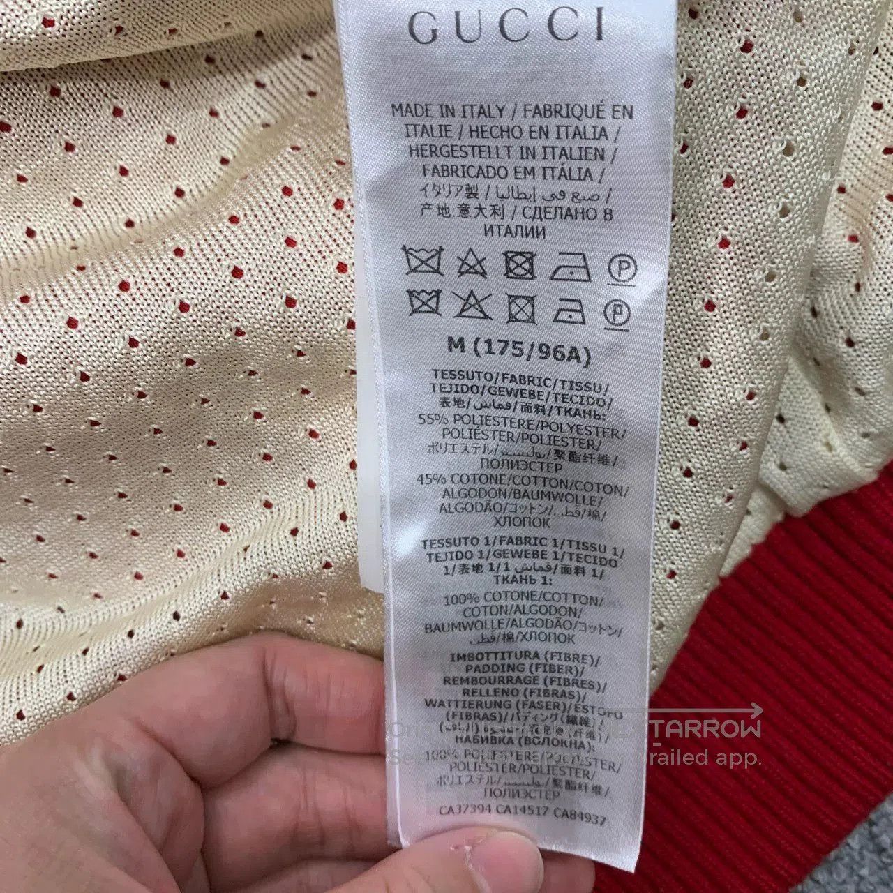 Gucci gucci red and white color. Size US M / EU 48-50 / 2 - 7 Thumbnail