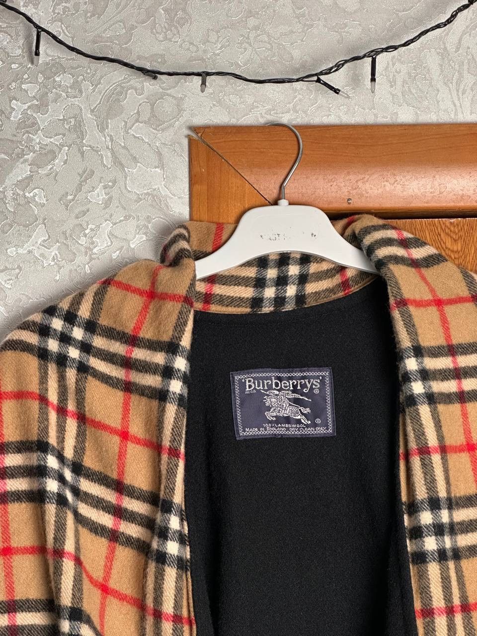 Burberry Burberrys Vintage Nova Check Lambswool Cape Poncho Rare Size ONE SIZE - 2 Thumbnail