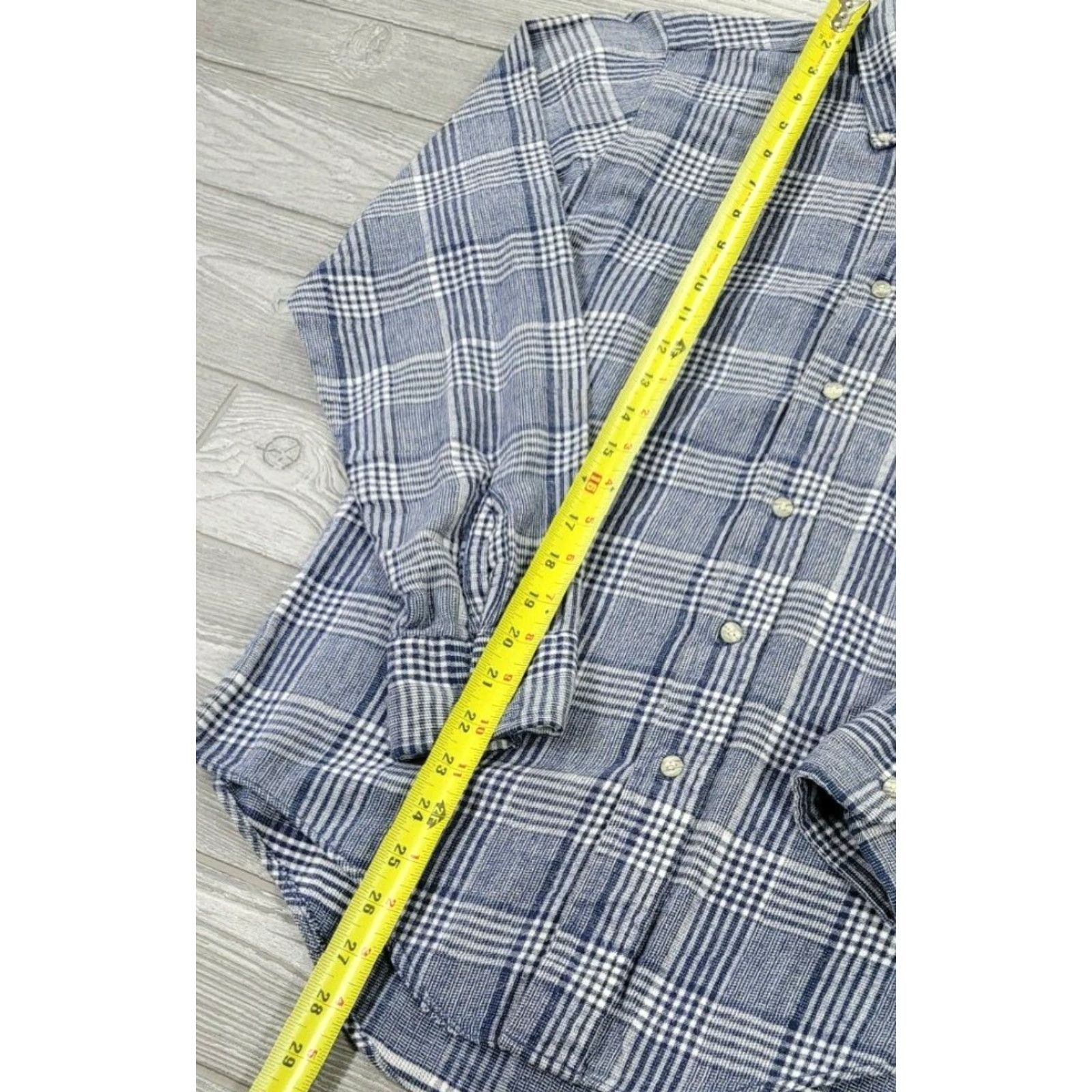 American Eagle Outfitters Vtg 80s American Eagle Outfitters Mens Flannel Blue Plaid Button Up Shirt M USA Size US M / EU 48-50 / 2 - 5 Thumbnail