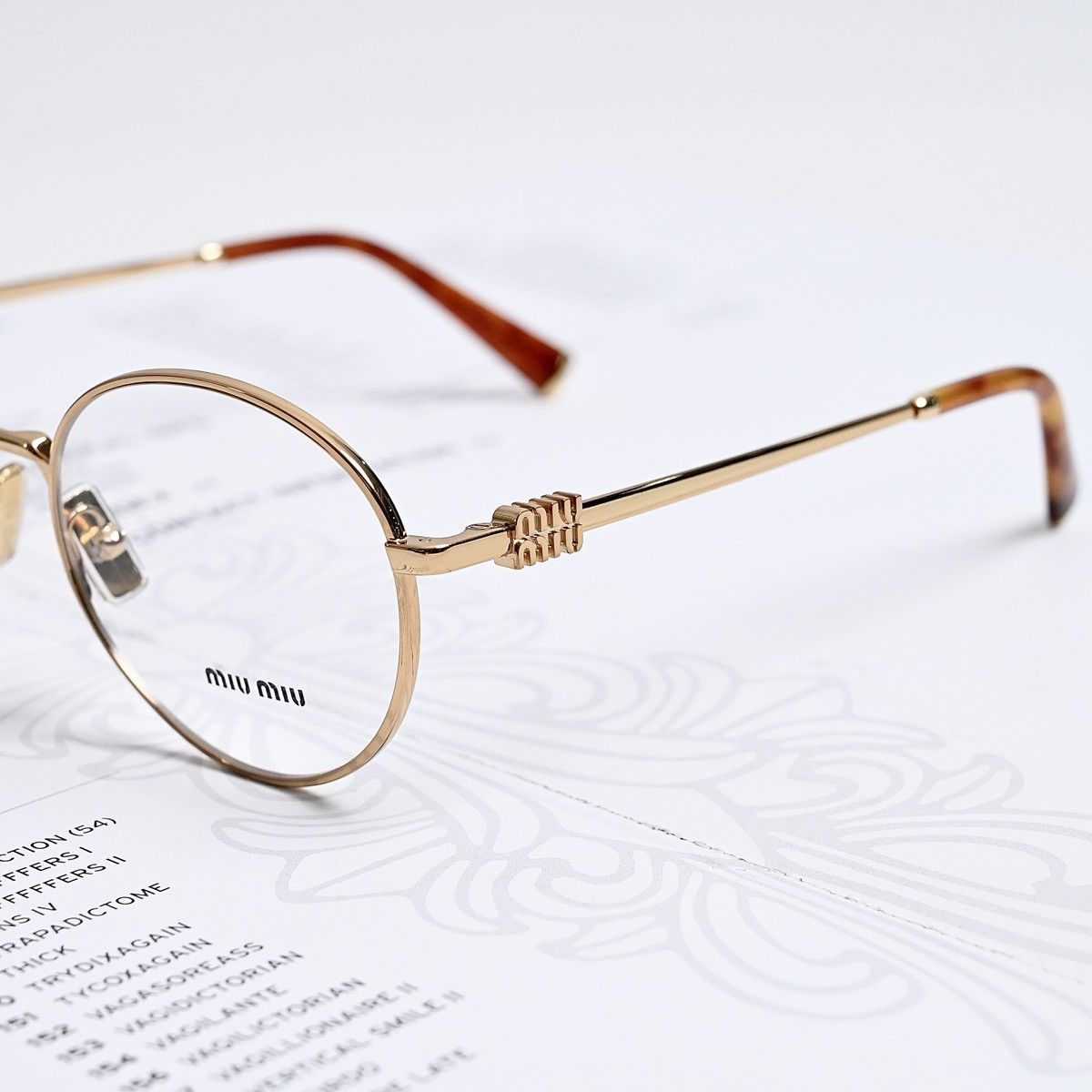 Miu Miu MIU MIU 0MU 52XV GLASSES Size ONE SIZE - 3 Thumbnail