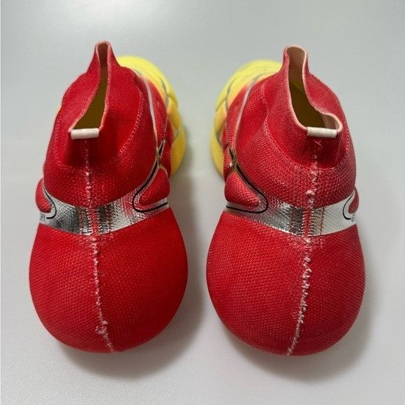 Givenchy Givenchy TK-360 Red Yellow Mid-Top Knit Sneakers Size EU 43/ Size US 10 / EU 43 - 3 Thumbnail