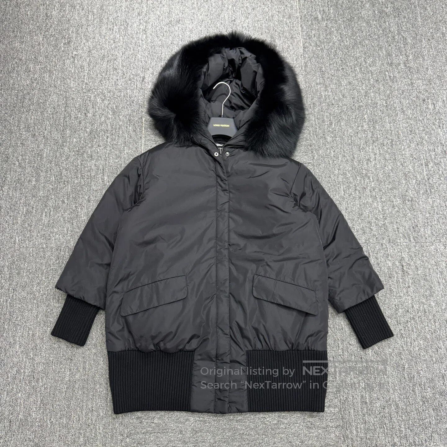 Miu Miu Miu Miu size38 Fur-lined down jacket with a woolen collar| Size M / US 6-8 / IT 42-44 - 1 Thumbnail